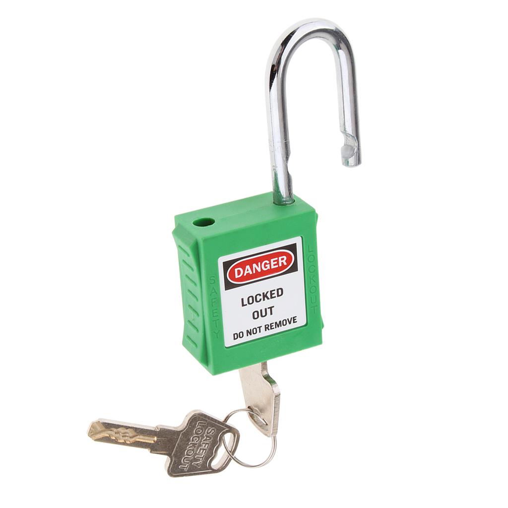 Safety Security Lockout Padlock Keyed Different Green