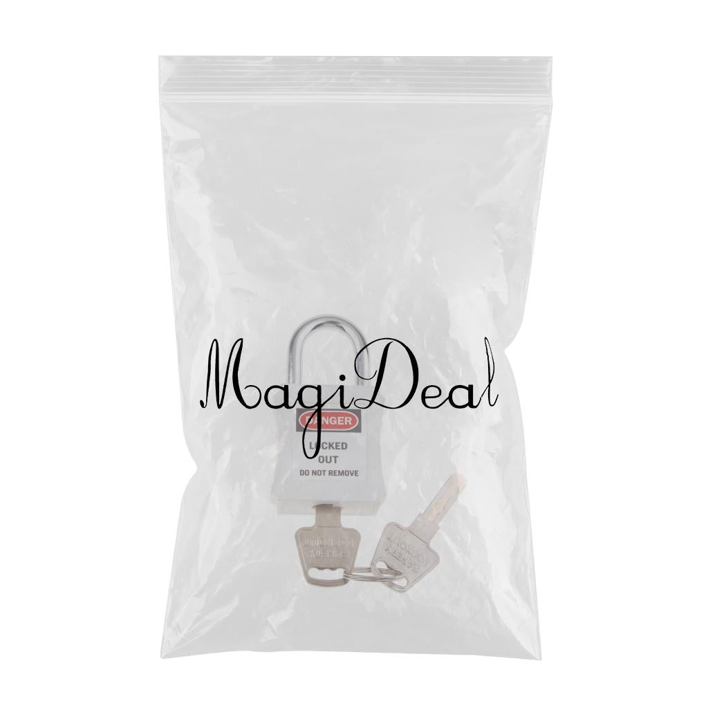 Safety Security Lockout Padlock Keyed Different White