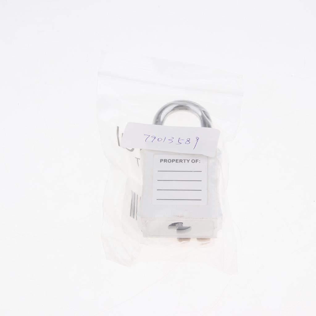 Safety Security Lockout Padlock Keyed Different White