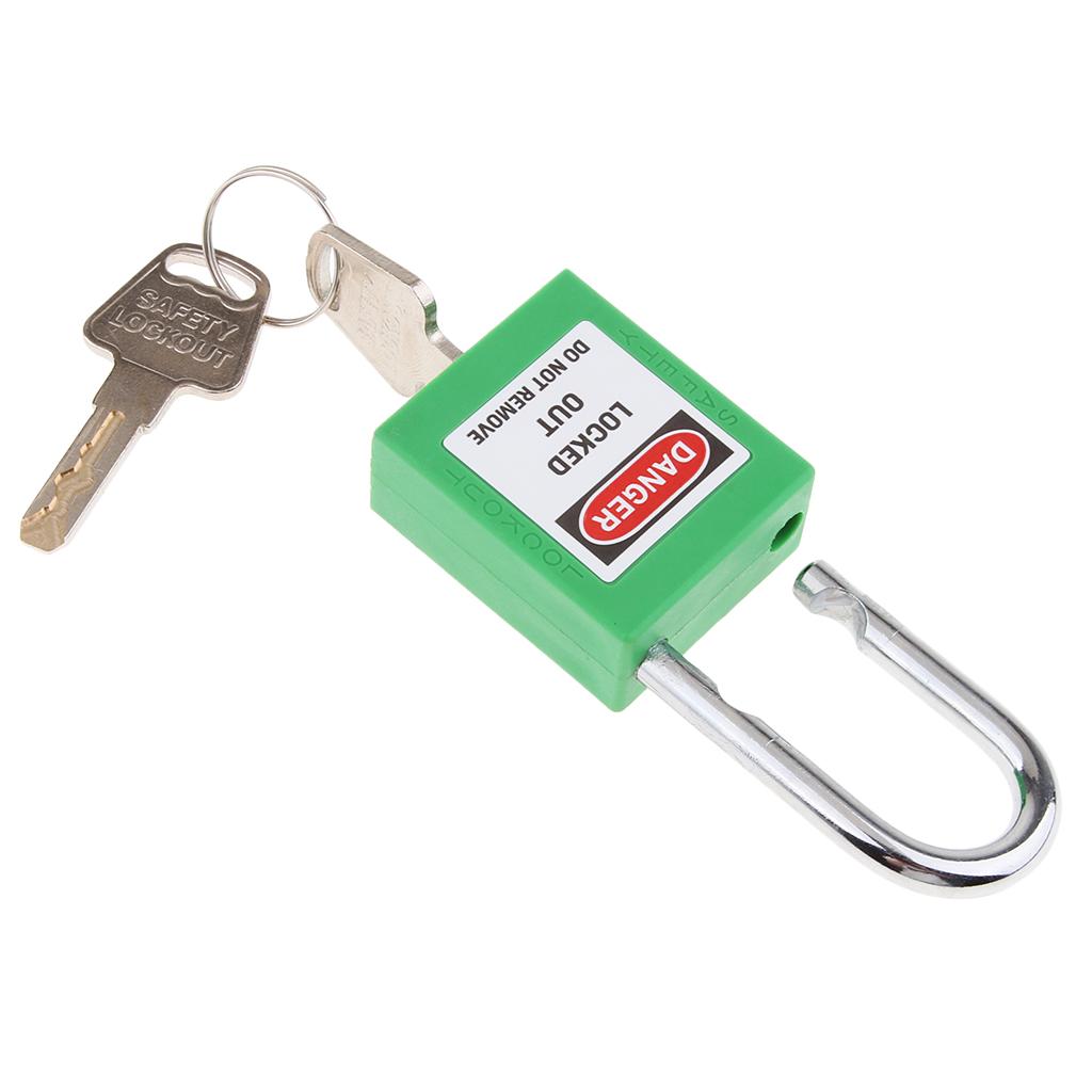 Safety Security Lockout Padlock Keyed Different Green_2