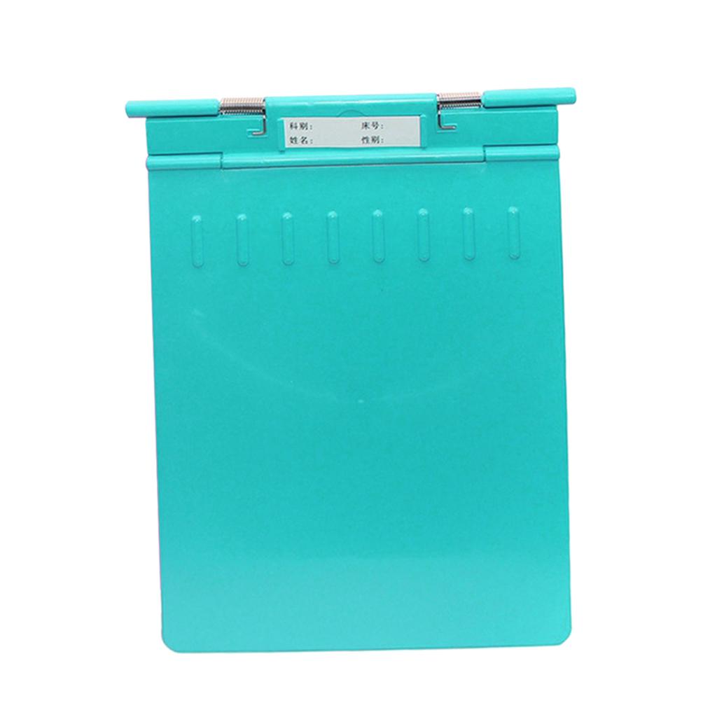 Plastic Clipboard Clip with Privacy Cover for Nurse, Teachers Green