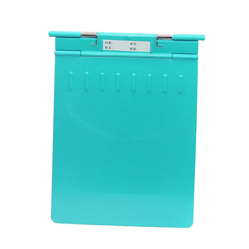 Plastic Clipboard Clip with Privacy Cover for Nurse, Teachers Green