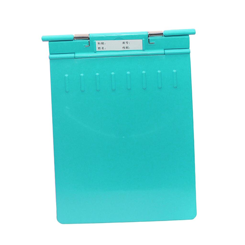 Plastic Clipboard Clip with Privacy Cover for Nurse, Teachers Green