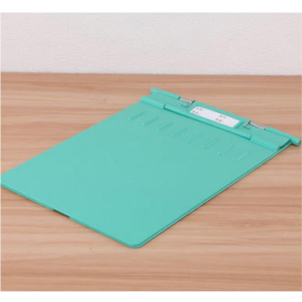 Plastic Clipboard Clip with Privacy Cover for Nurse, Teachers Green