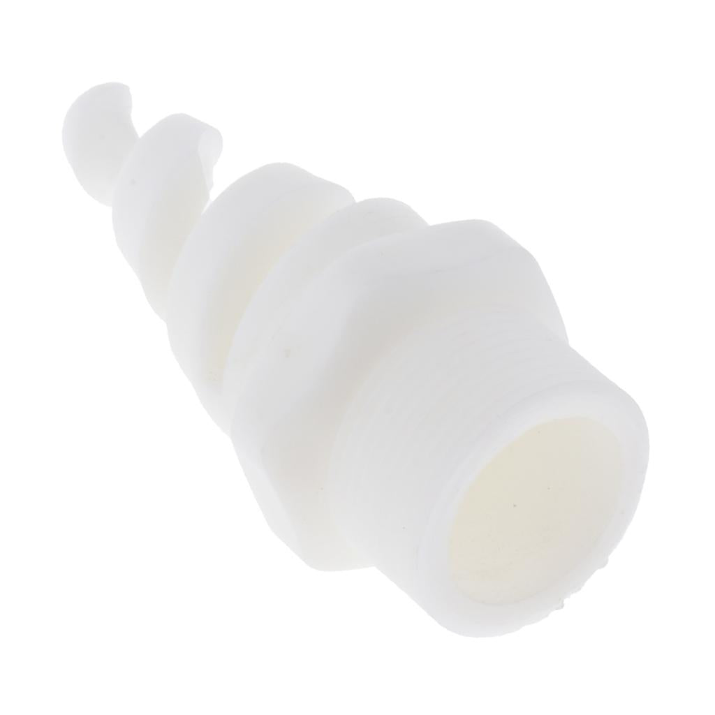 Plastic Spiral Cone Spray Nozzle Washing Cleaning Cooling Accs White 11:4