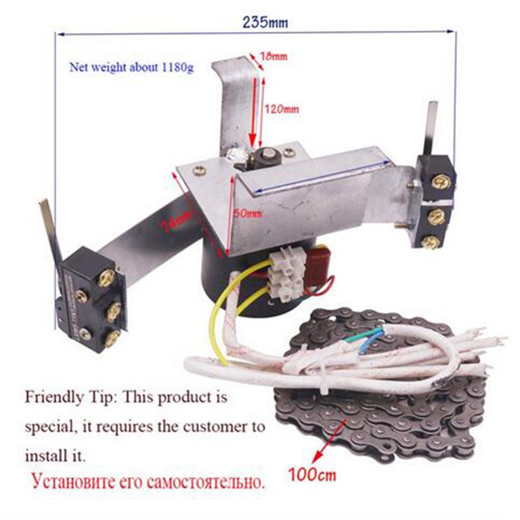 110V Automatic Egg Turning System Chain Incubator Industrial Turn Motor