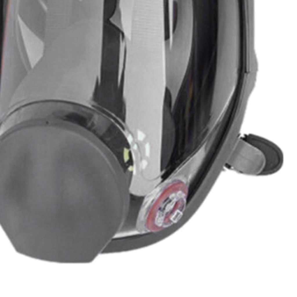 Single Full Face Smoke Gas Filter Guards Shields Anti-fog Facepiece 6600