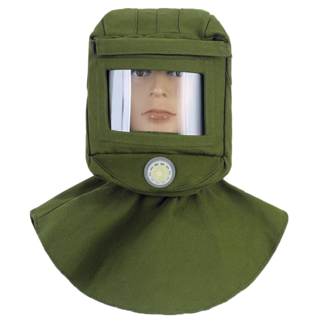 Labor Face Shield Sand Blasting Hood Shawl Cap Anti Dust Anti Wind for Dust