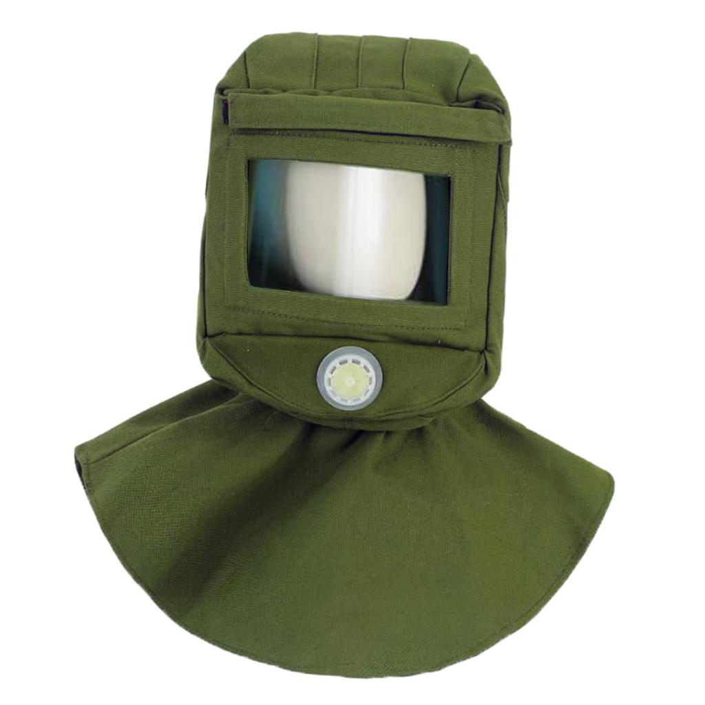 Labor Face Shield Sand Blasting Hood Shawl Cap Anti Dust Anti Wind for Dust