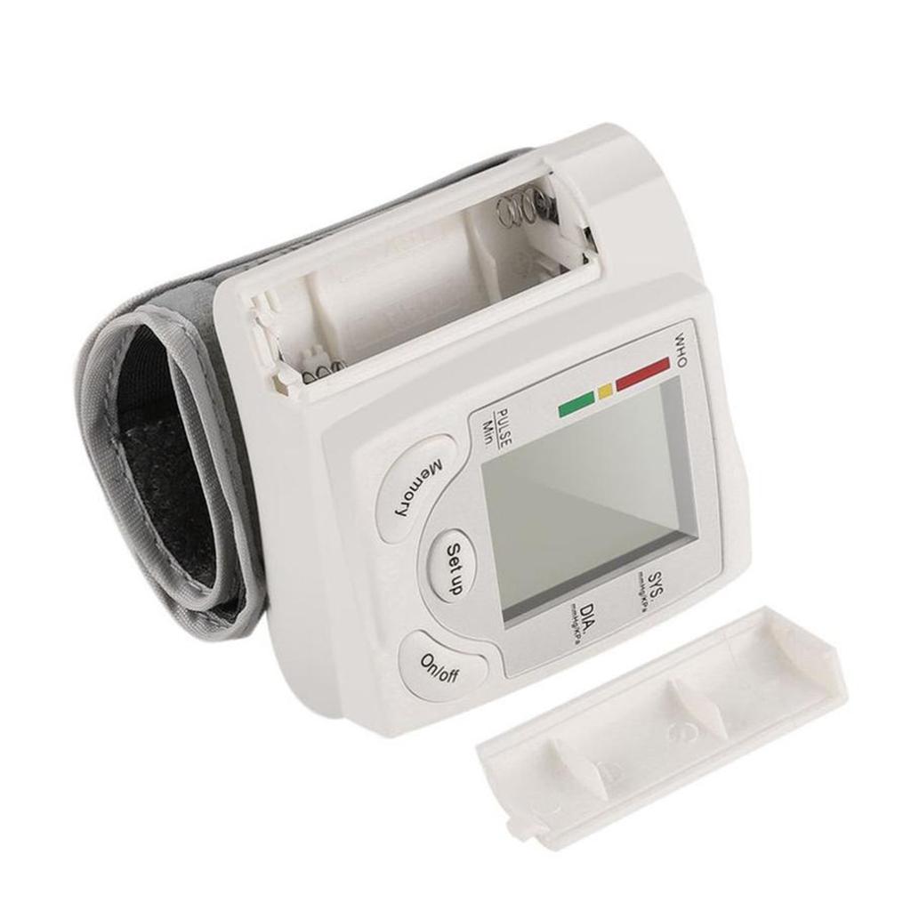 Automatic Digital Wrist Blood Pressure Monitor Cuff Machine Home Test Device