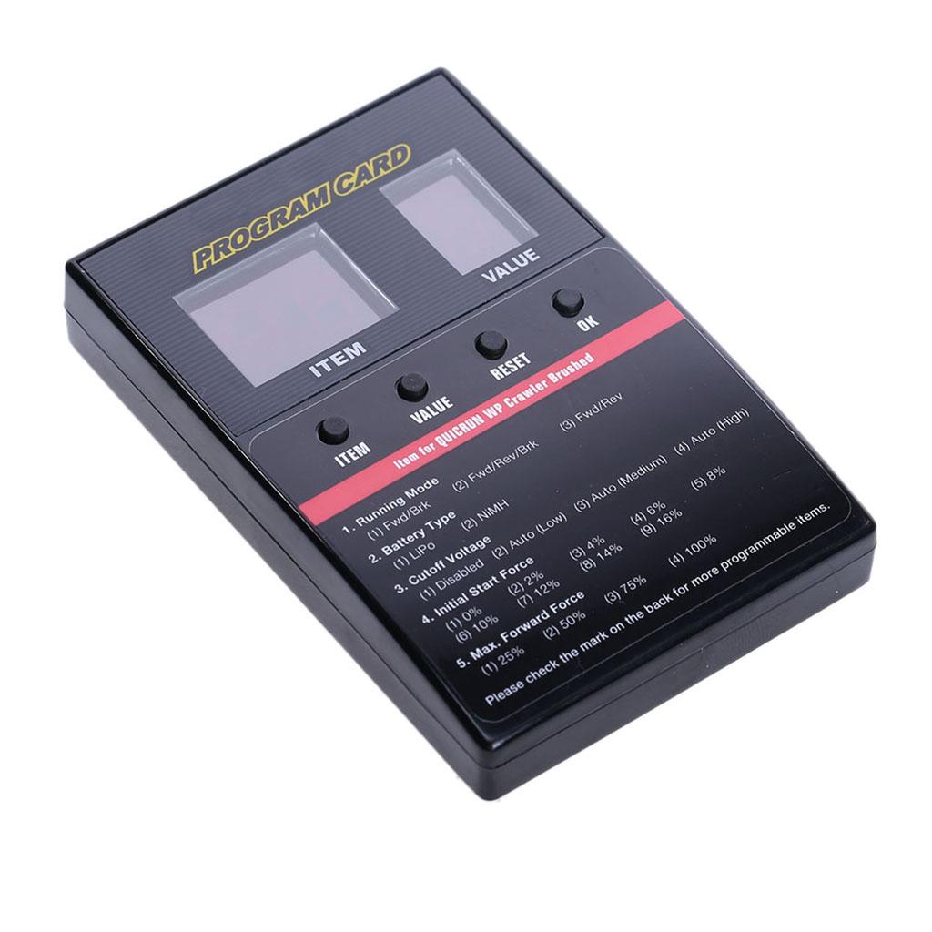 1:10 1:8 Brush 80A Electronic Speed Controller Waterproof ESC w/ Program Box
