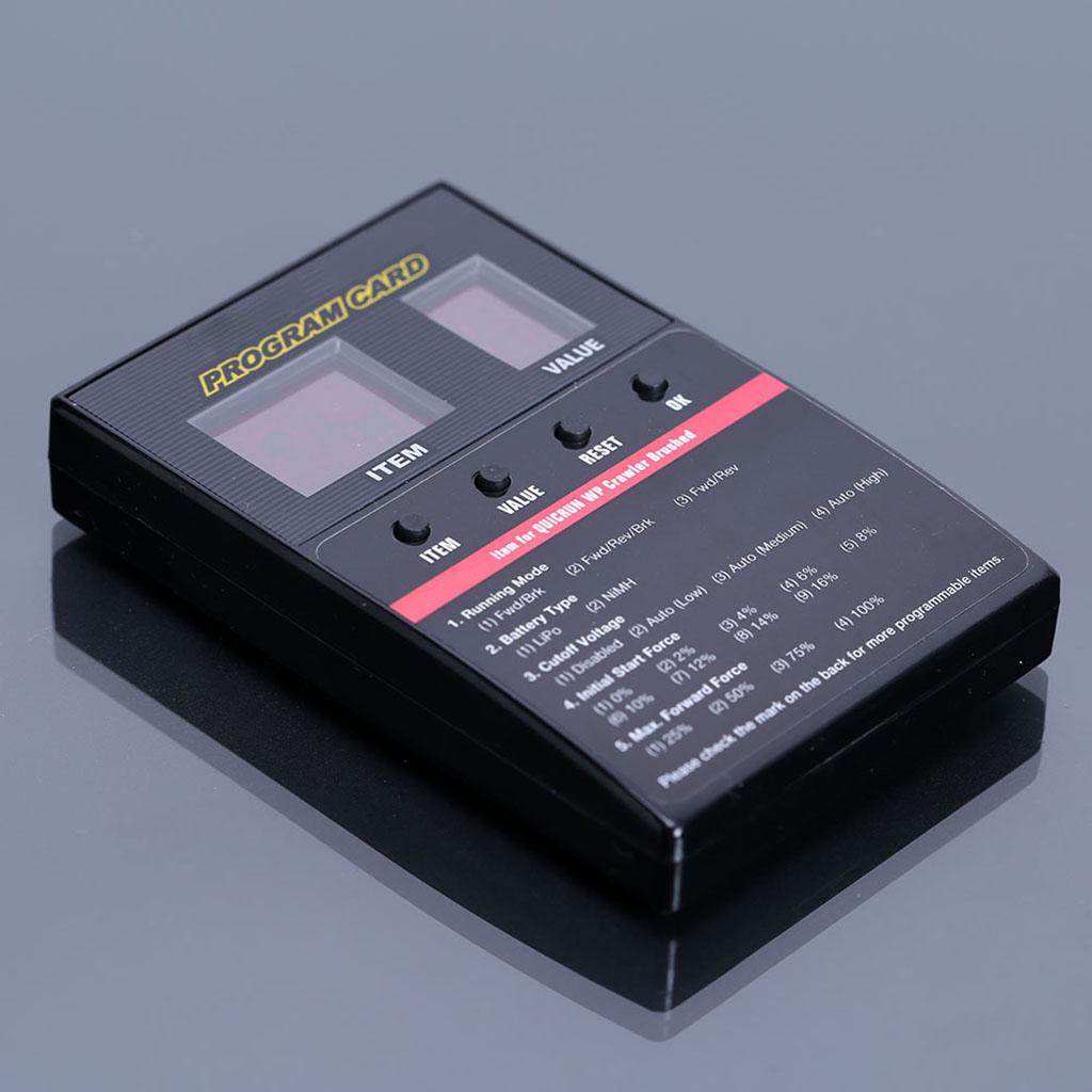 1:10 1:8 Brush 80A Electronic Speed Controller Waterproof ESC w/ Program Box