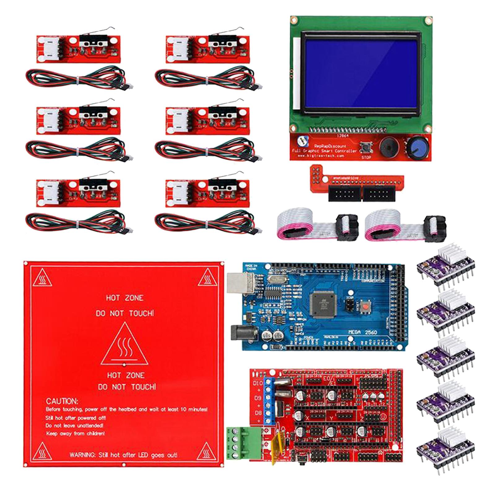 Ramps 1.4 Kit Mega 2560 r3 + Heatbed MK2B + 12864 LCD Controller 3D Printer