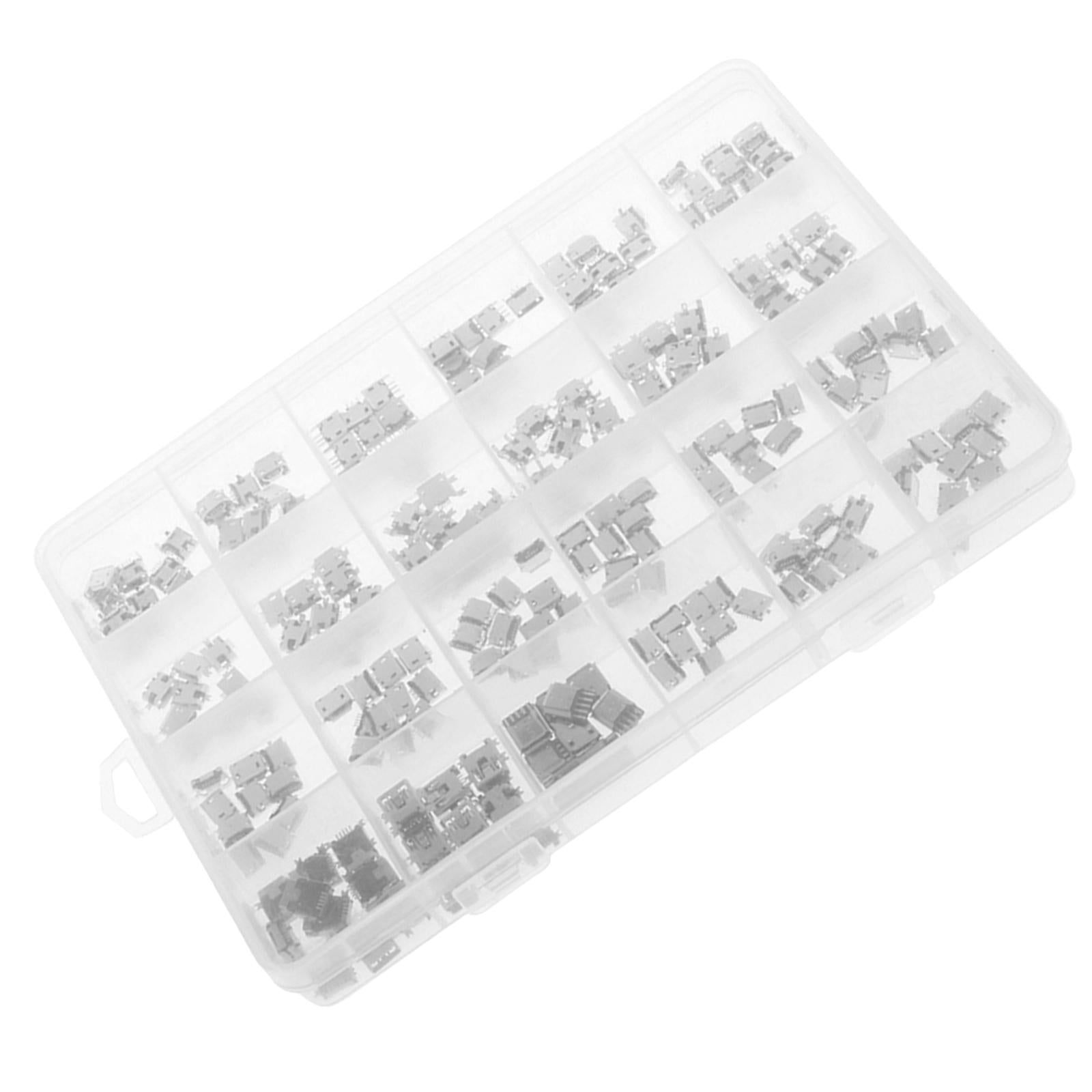 Micro USB 5Pin Female Socket Connector Port 24 models each 10pcs with box