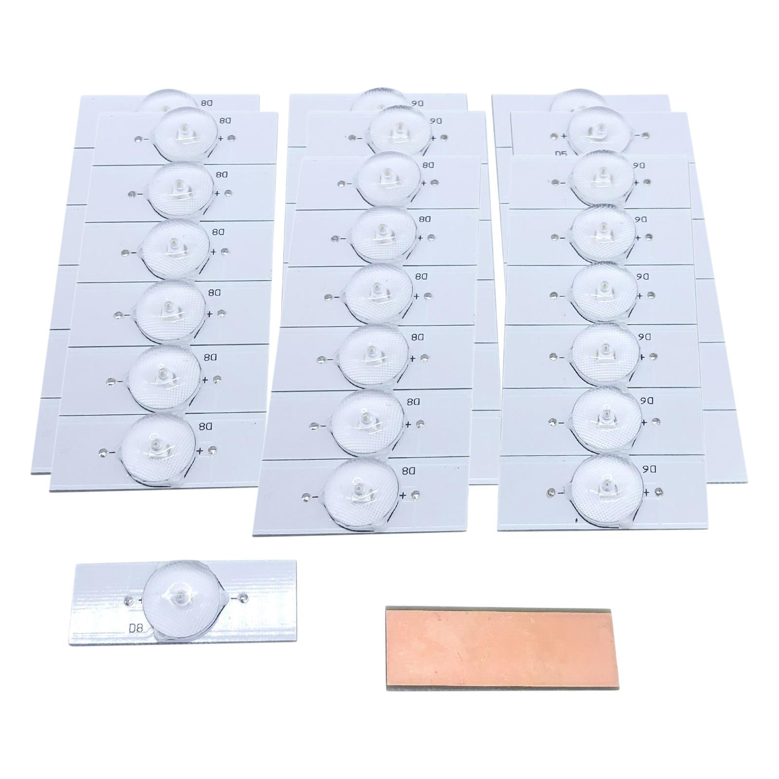 SMD Lamp Beads with Optical Lens Fliter for 32-65 LED  20pcs 6V