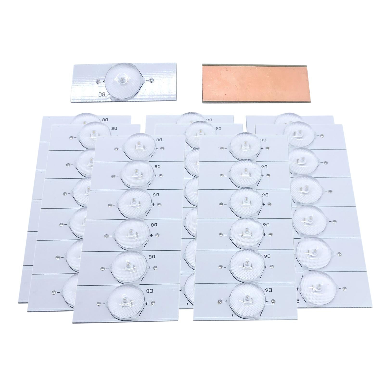 SMD Lamp Beads with Optical Lens Fliter for 32-65 LED  20pcs 6V