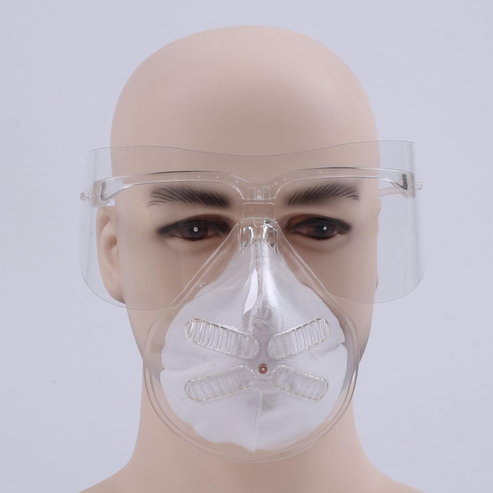 Clear Safety Glass Face Shield Guard Visor Anti Fog Protection for Women Men