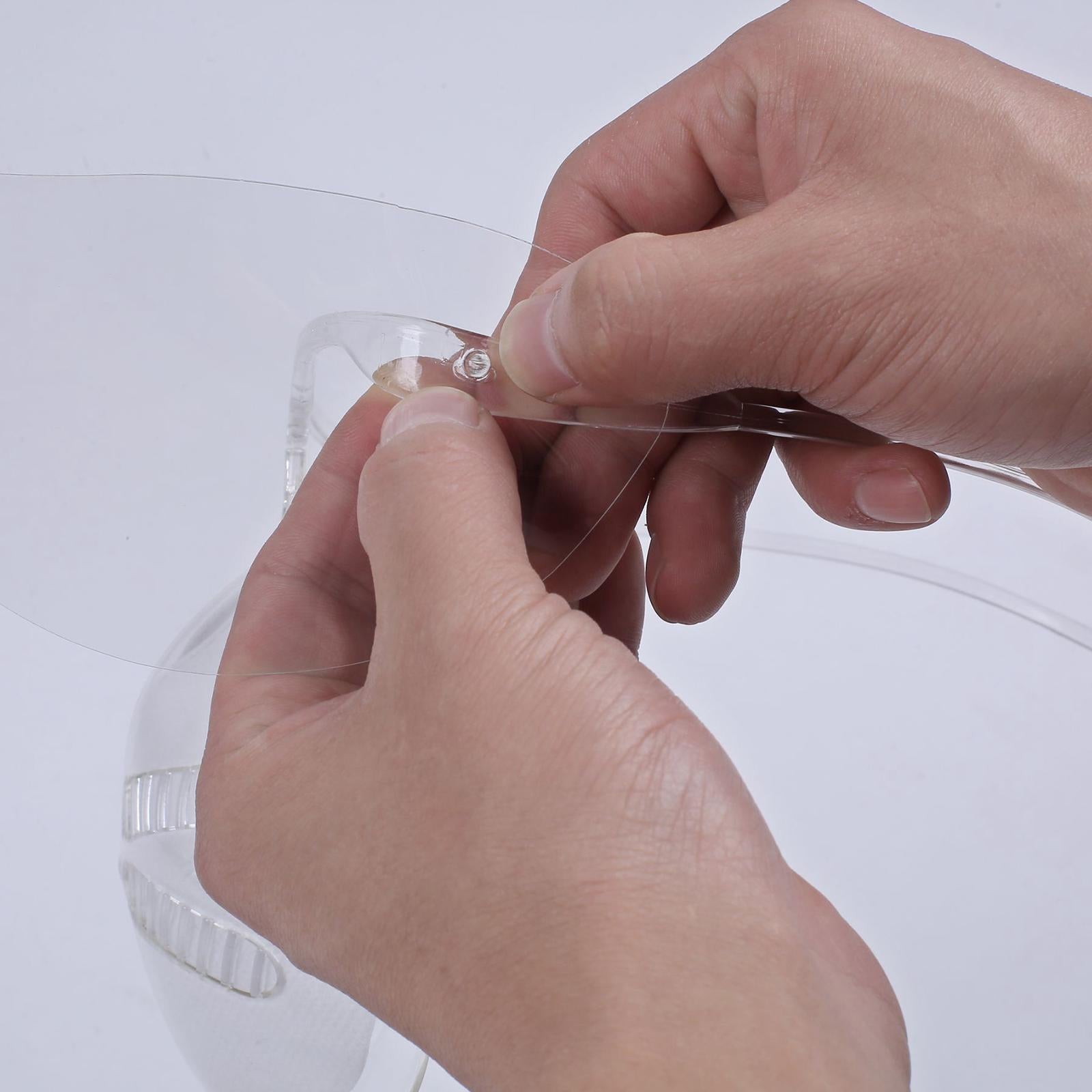 Clear Safety Glass Face Shield Guard Visor Anti Fog Protection for Women Men