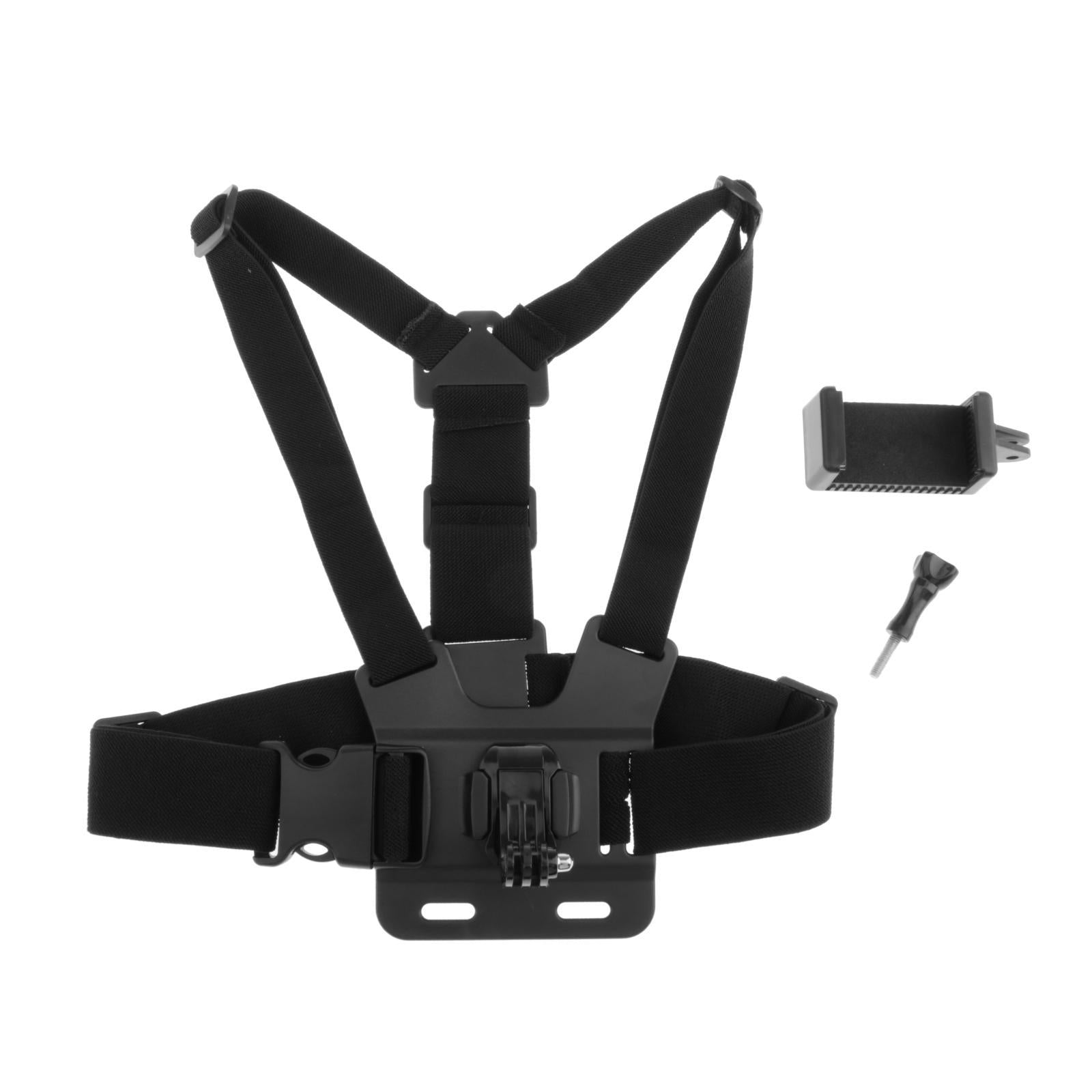 Most Phone Chest Mount Harness Adjustable Strap Holder Clip Outdoor Shooting