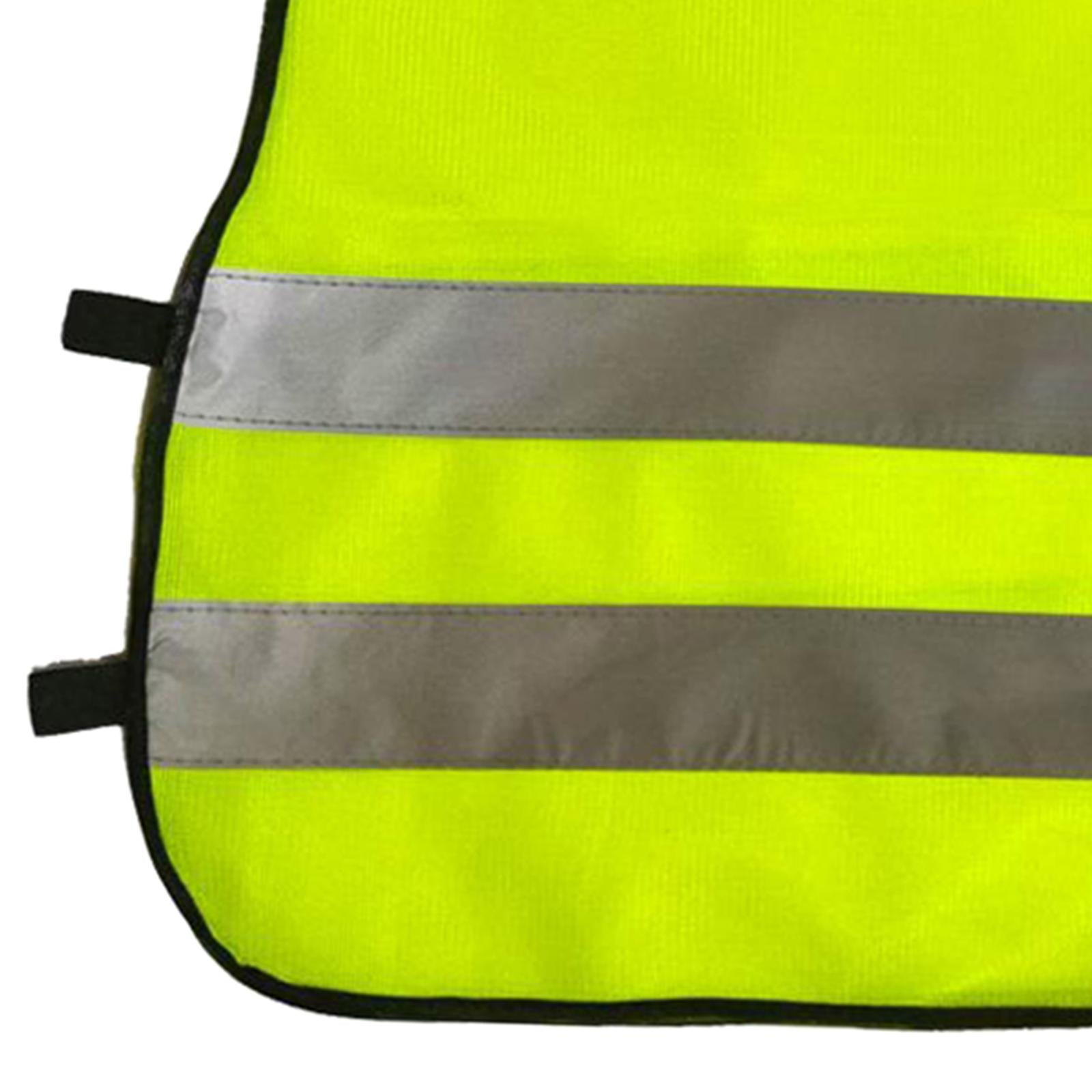 Hi Vis Child Safety Reflective Vest Waistcoat Traffic Work Cycling Clothes yellow