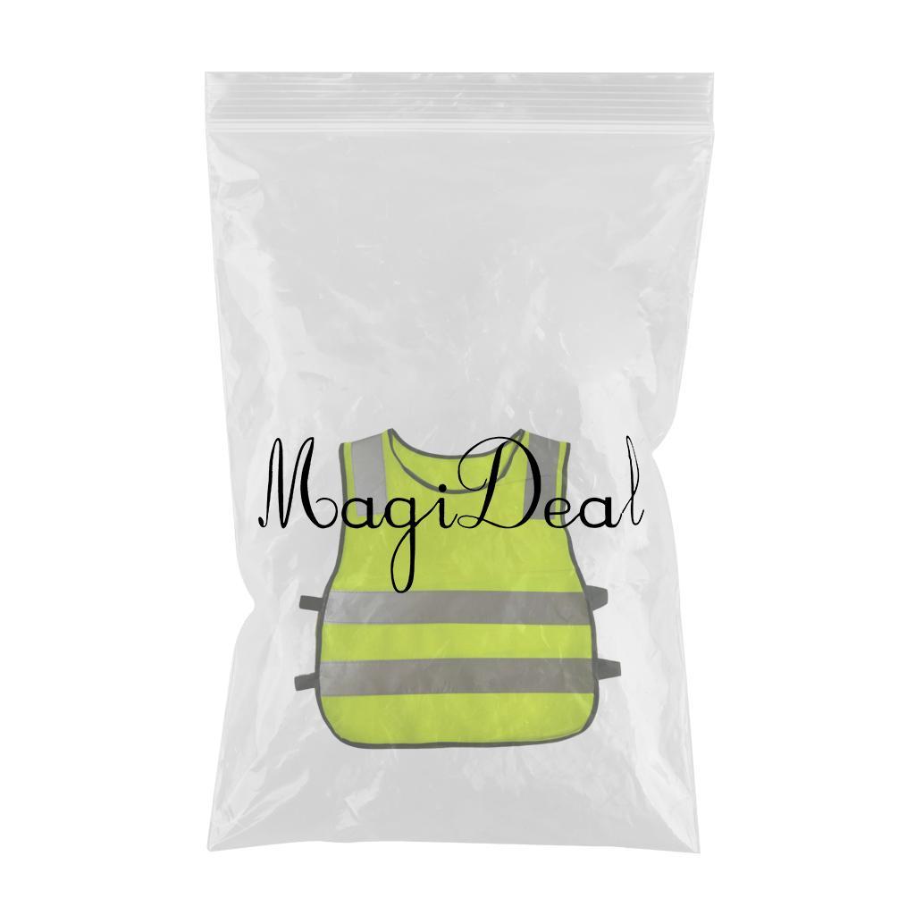 Hi Vis Child Safety Reflective Vest Waistcoat Traffic Work Cycling Clothes yellow