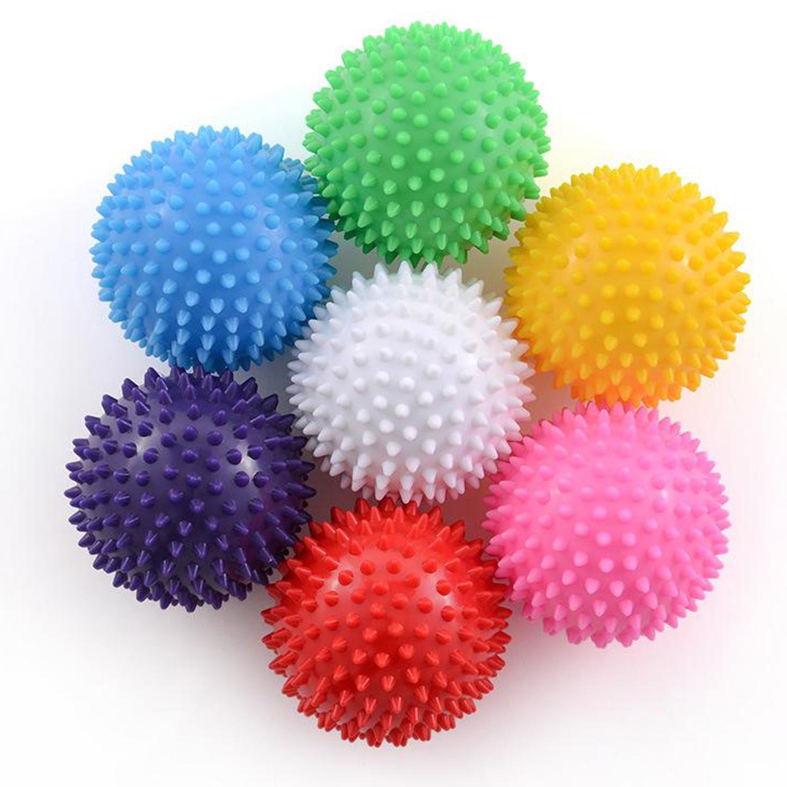 Foot Hand Spiky Massage Ball for Back Body Blood Circulation Massaging 7.5cm white