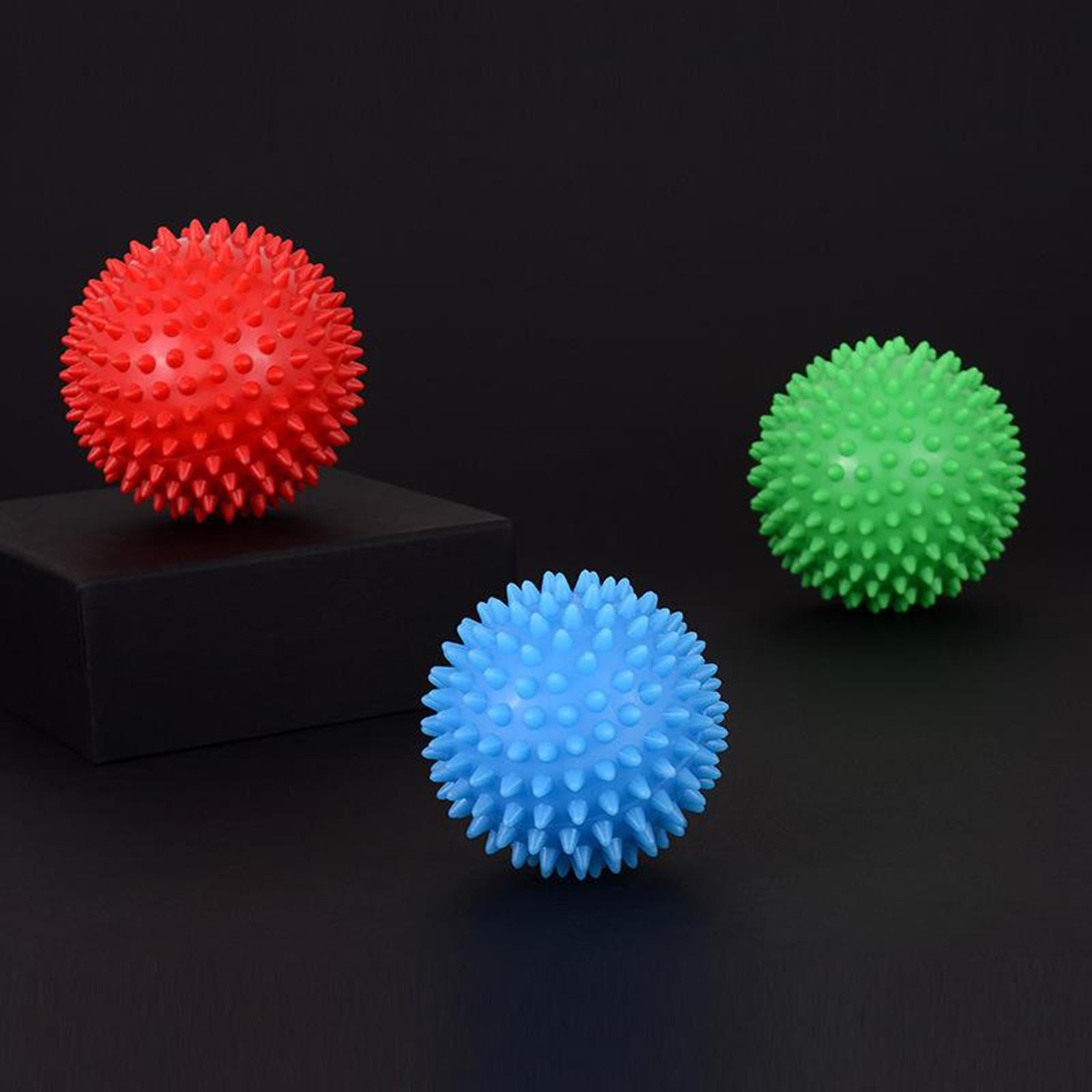 Feet Spiky Massage Ball for Back Body Trigger Point Muscle Relaxation 9cm red