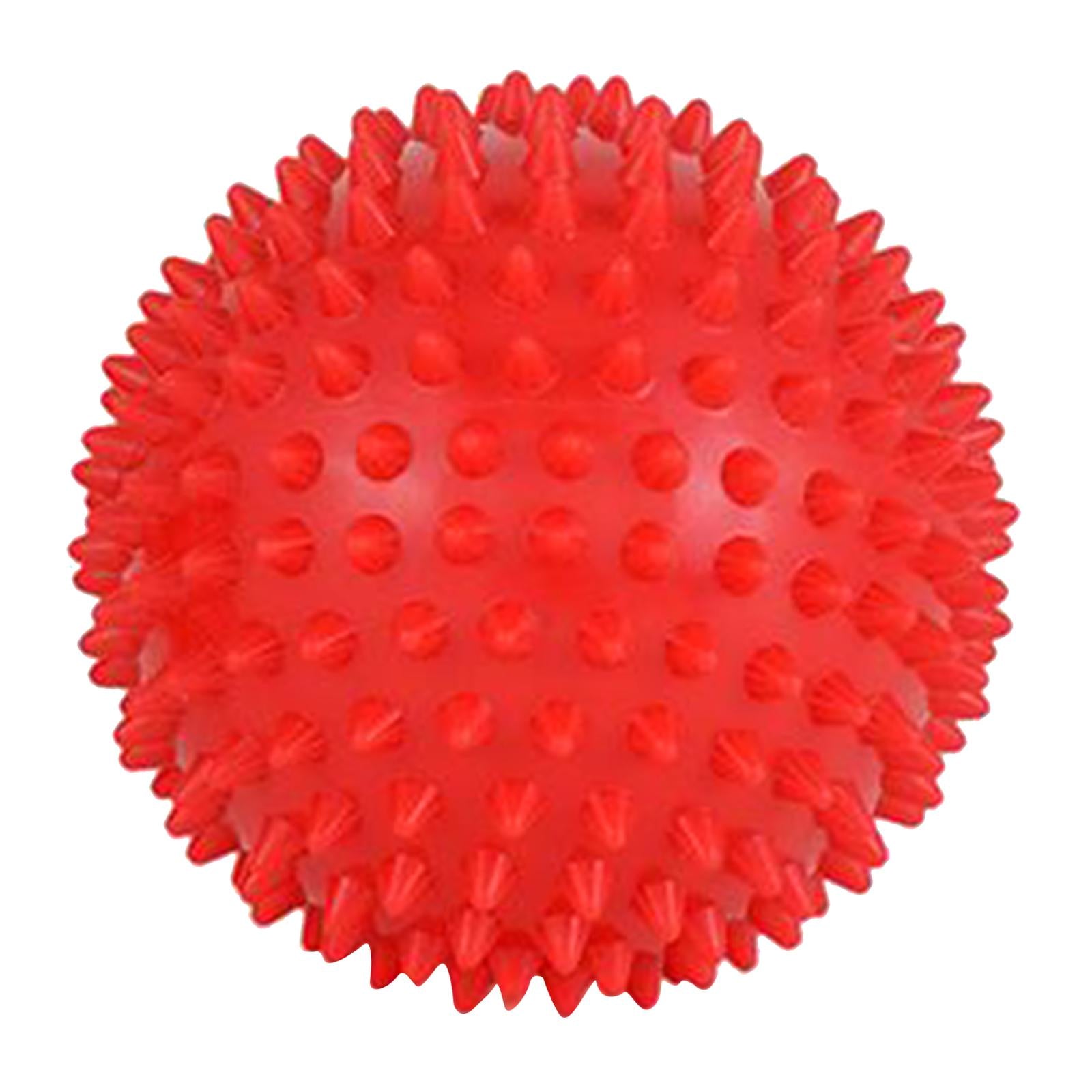 Feet Spiky Massage Ball for Back Body Trigger Point Muscle Relaxation 9cm red