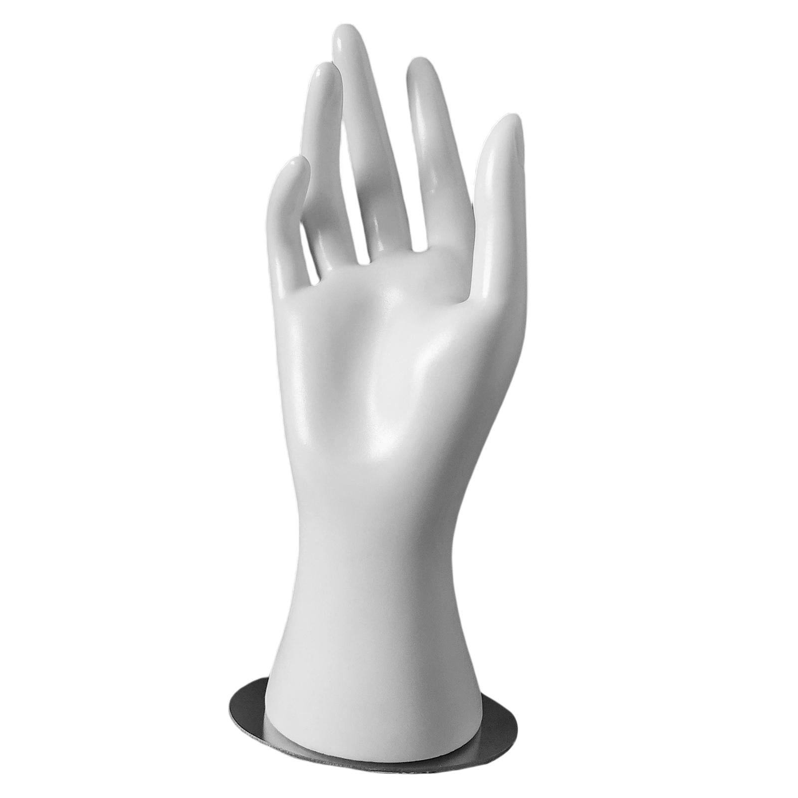 MANNEQUIN HAND Model JEWELLERY RING BRACELET DISPLAY STAND White