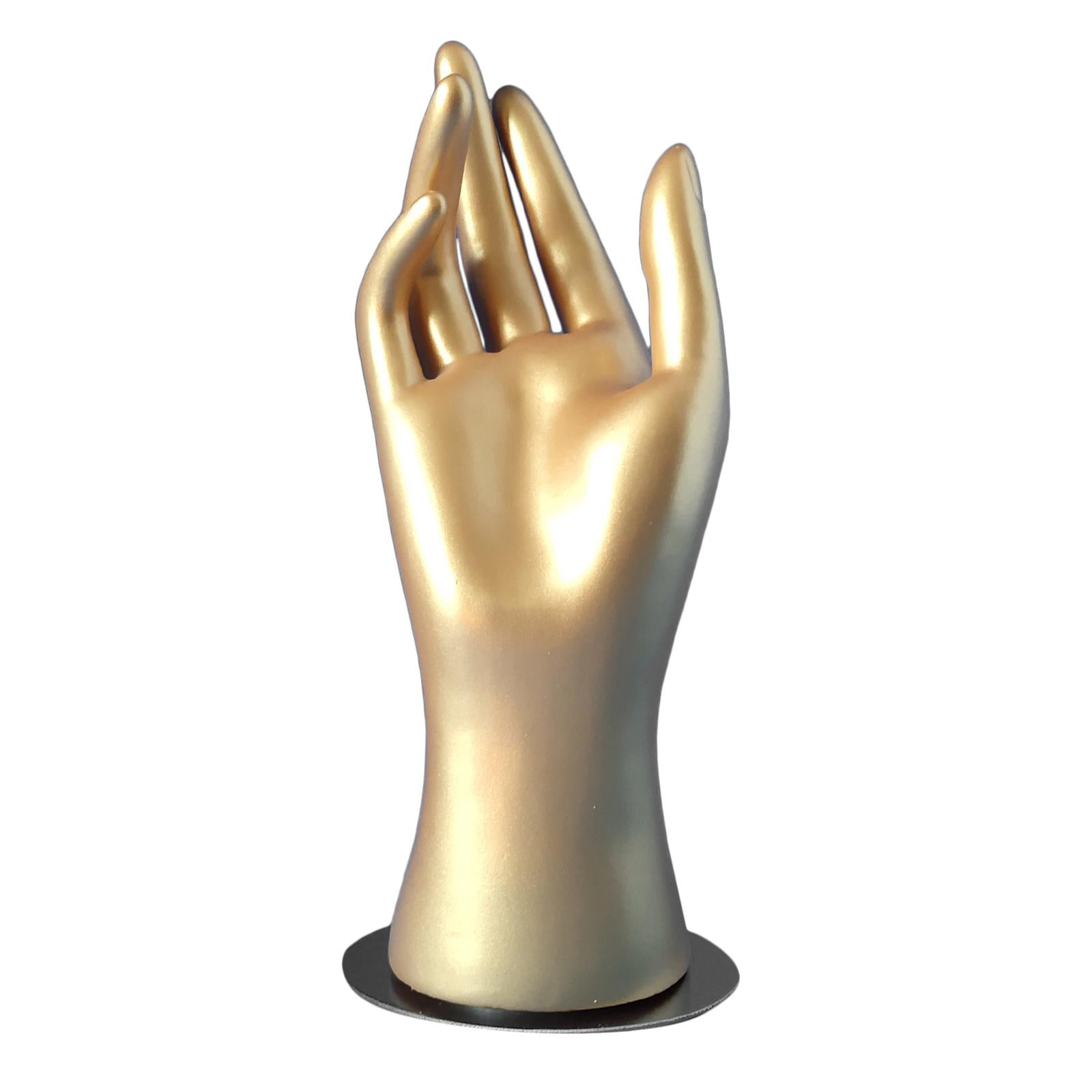 MANNEQUIN HAND Model JEWELLERY RING BRACELET DISPLAY STAND Golden