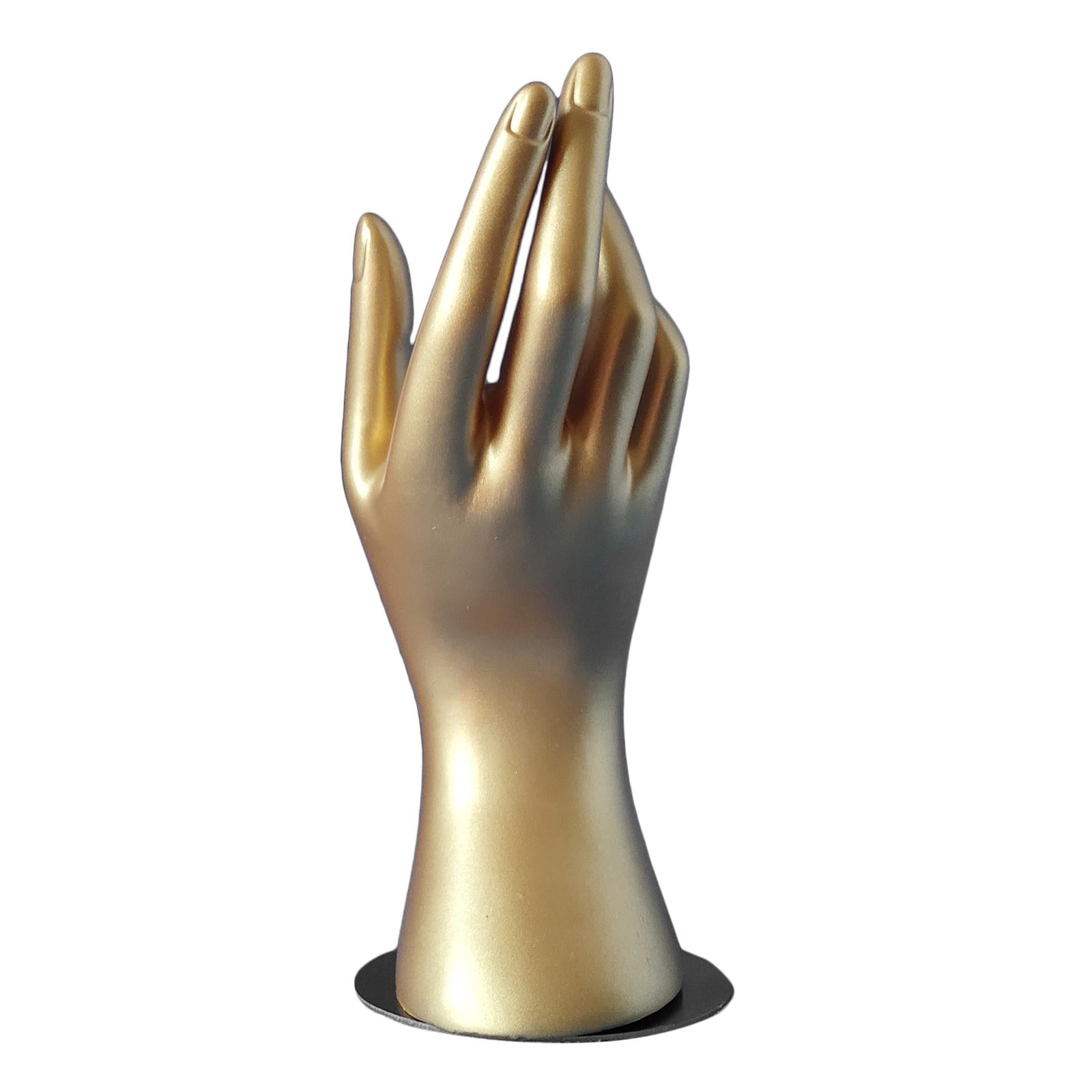 MANNEQUIN HAND Model JEWELLERY RING BRACELET DISPLAY STAND Golden