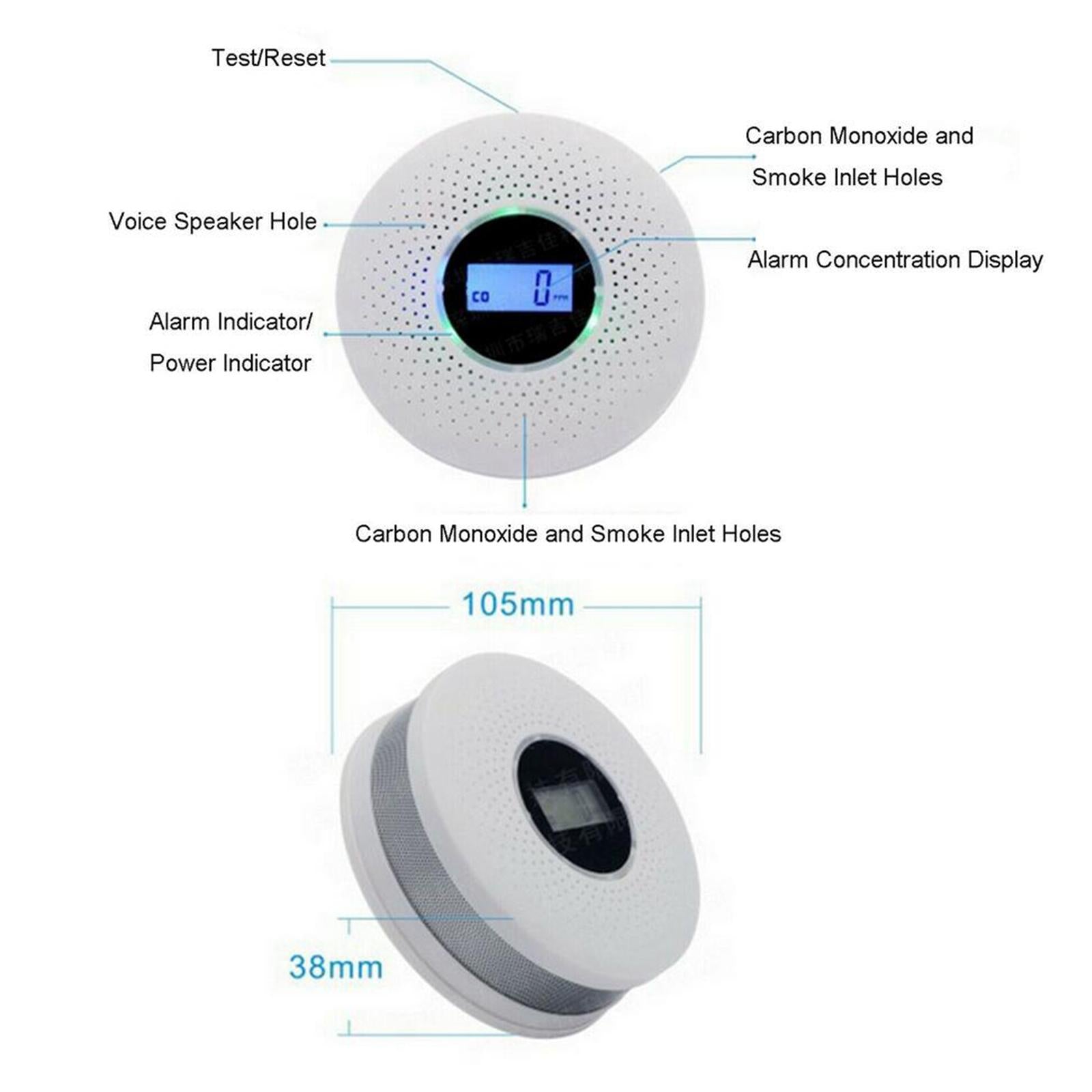 Household Carbon Monoxide Alarm Gas Detector CO Carbon Monoxide Alarm
