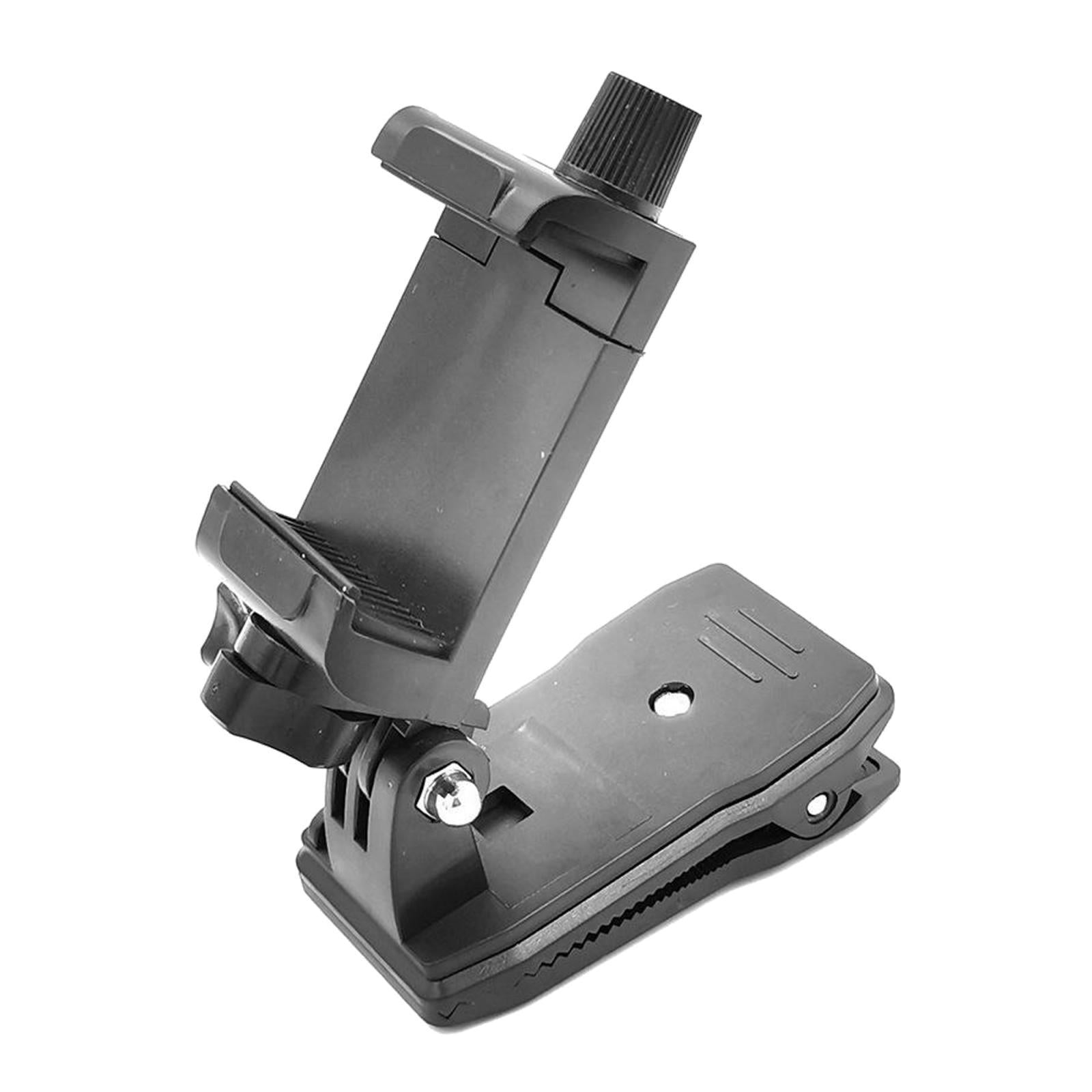Action Camera Clamp Mount Kit Backpack Strap Clip Holder 360 Degree Rotate