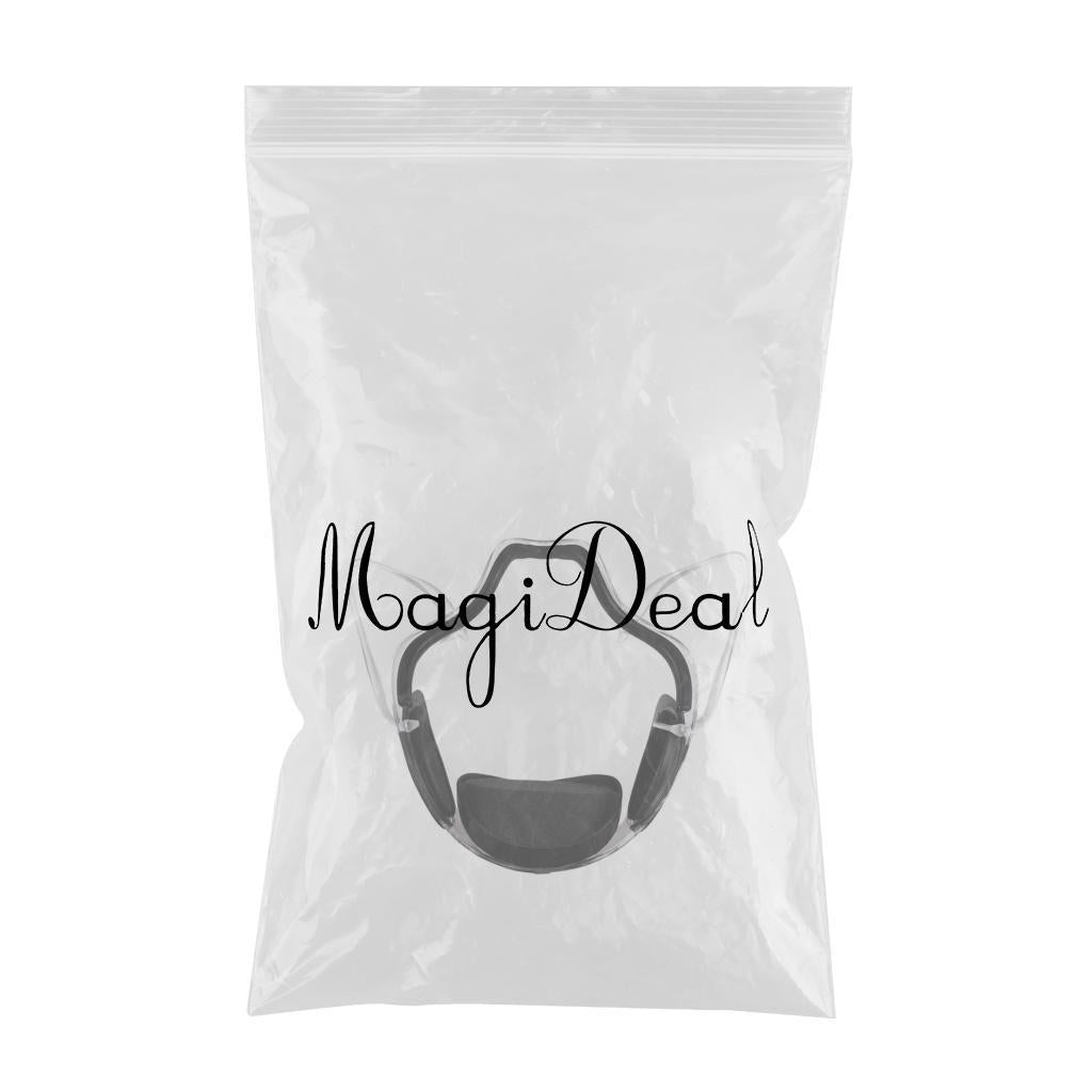 Transparent Clear Face Shield Mouth Cover Reusable Mouth Shields Black