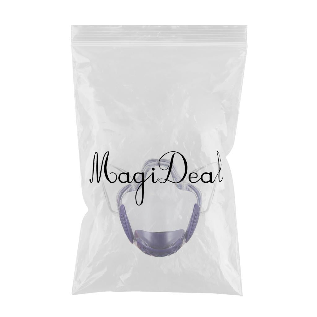1x Transparent Clear Face Shield Mouth Cover Reusable Mouth Shields Purple