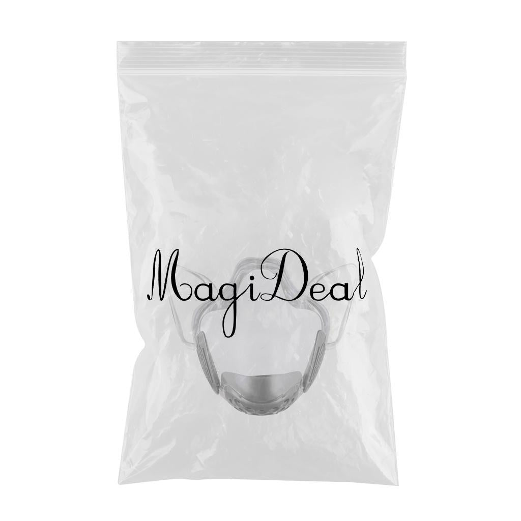 1x Transparent Clear Face Shield Mouth Cover Reusable Mouth Shields Gray