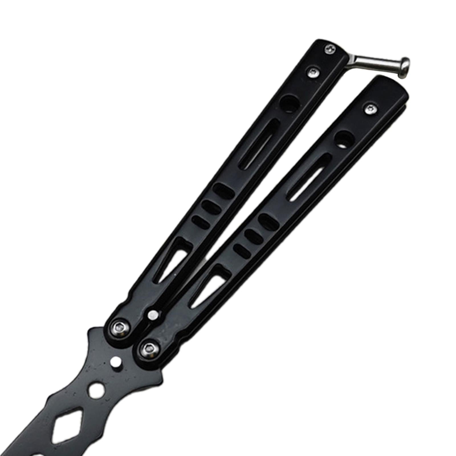 Steel Butterfly Practice Knife Trainer Training Tool Portable Black