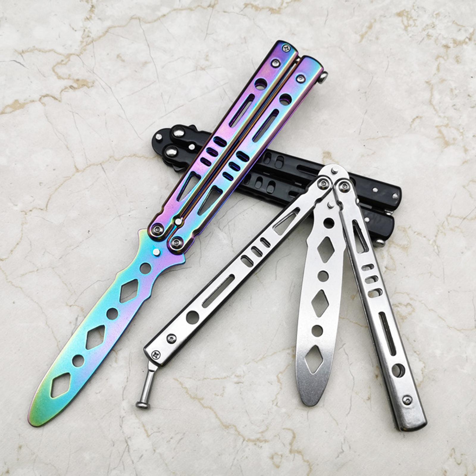 Steel Butterfly Practice Knife Trainer Training Tool Portable Multicolor