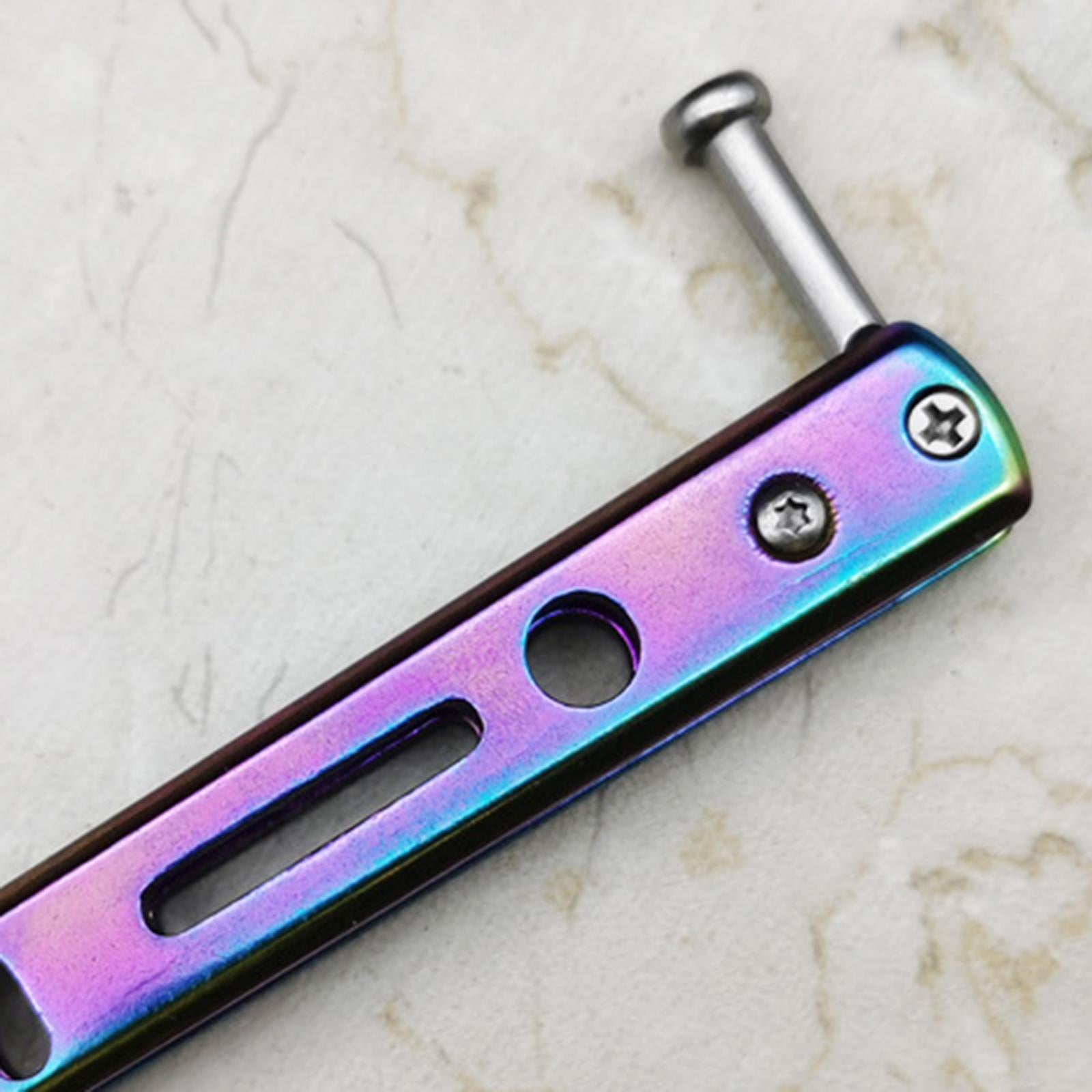Steel Butterfly Practice Knife Trainer Training Tool Portable Multicolor