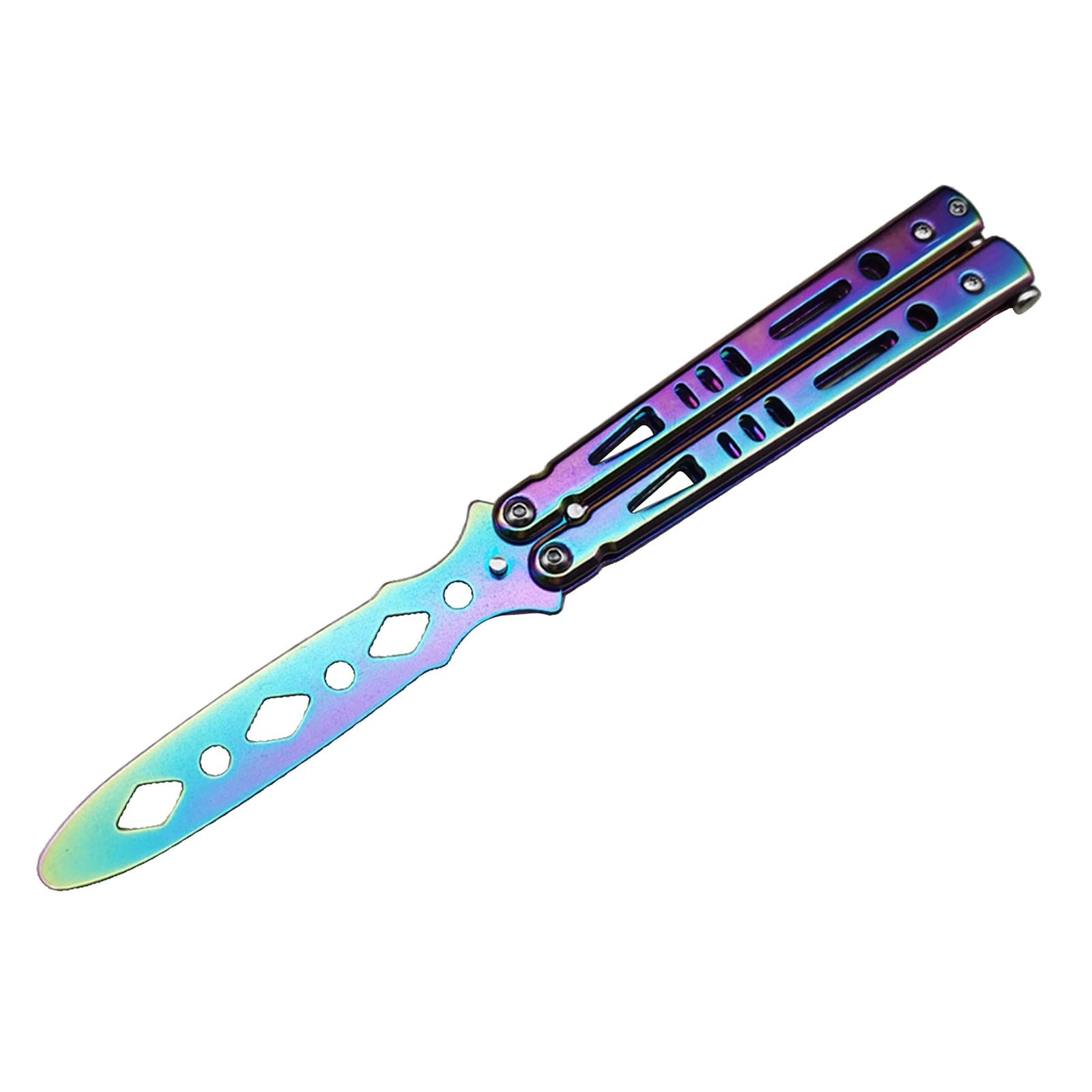 Steel Butterfly Practice Knife Trainer Training Tool Portable Multicolor
