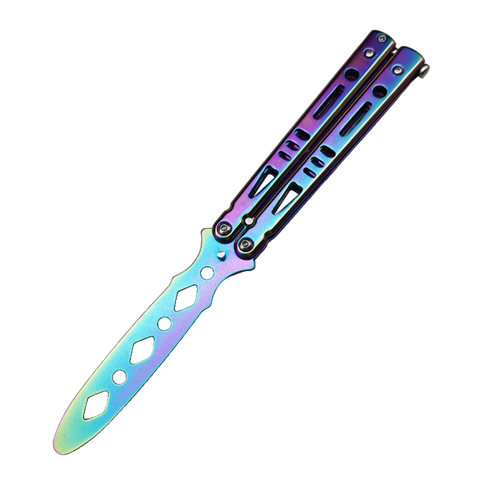 Steel Butterfly Practice Knife Trainer Training Tool Portable Multicolor