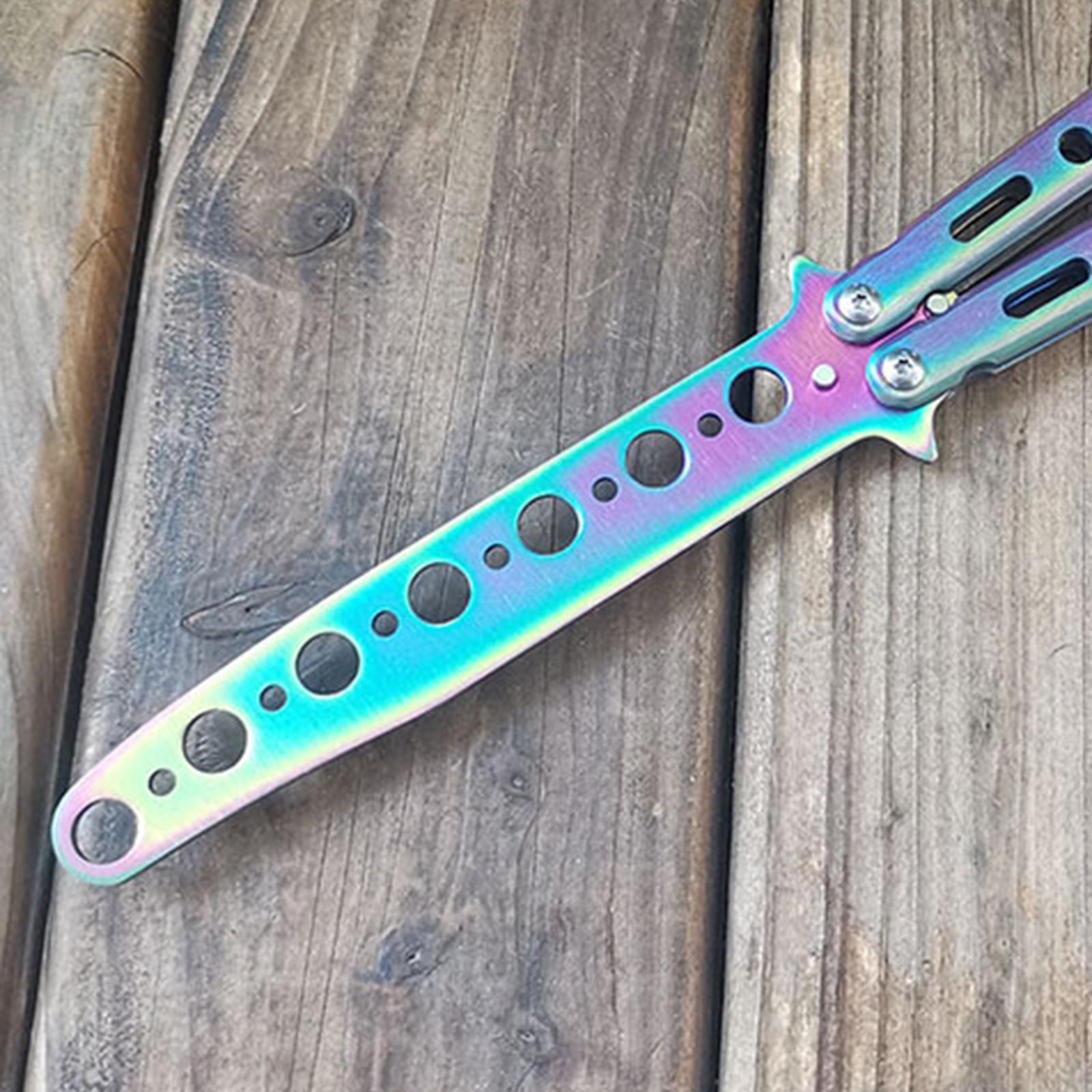Butterfly Knife Trainer Stainless Steel Martial Arts Practice Swords Style A