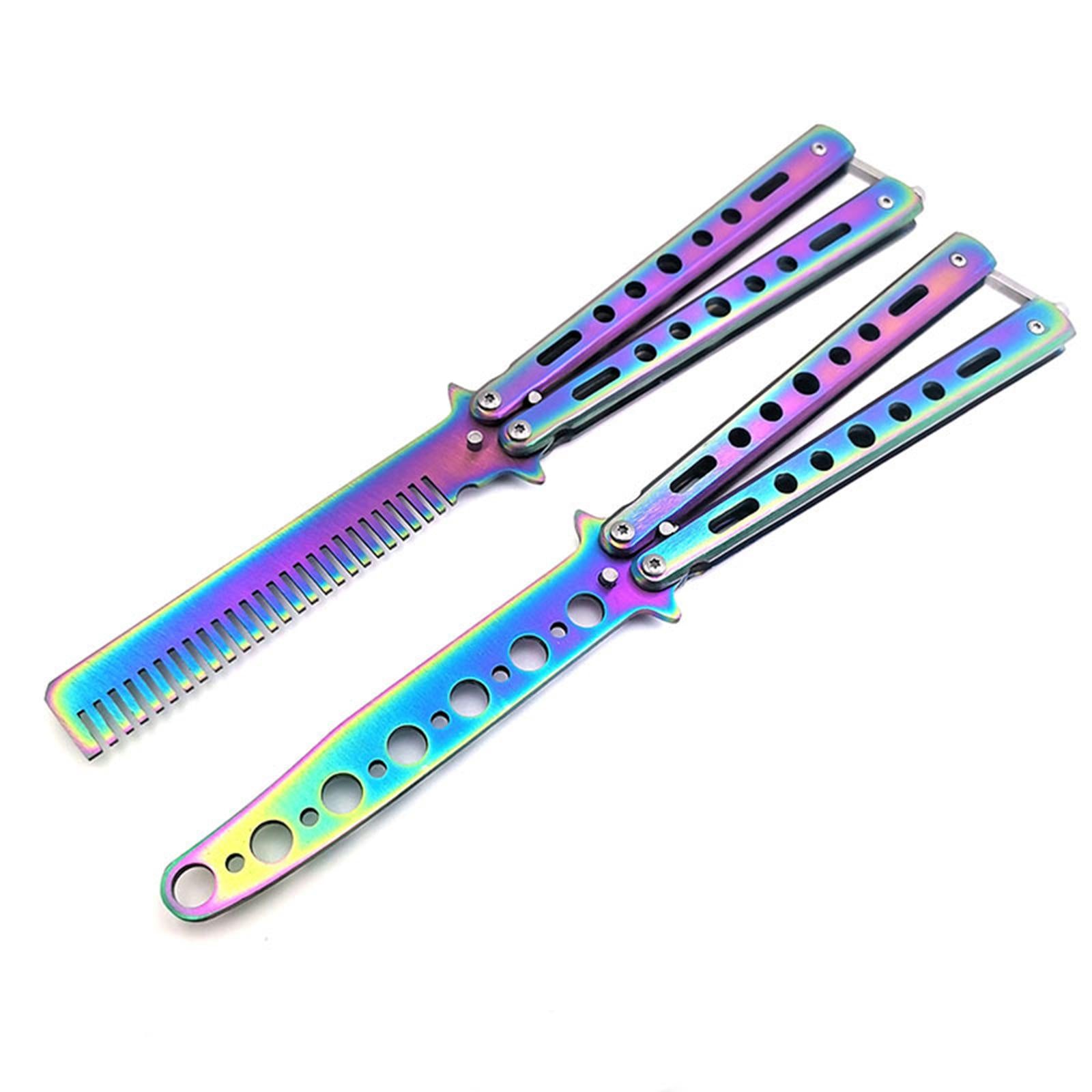 Butterfly Knife Trainer Stainless Steel Martial Arts Practice Swords Style A