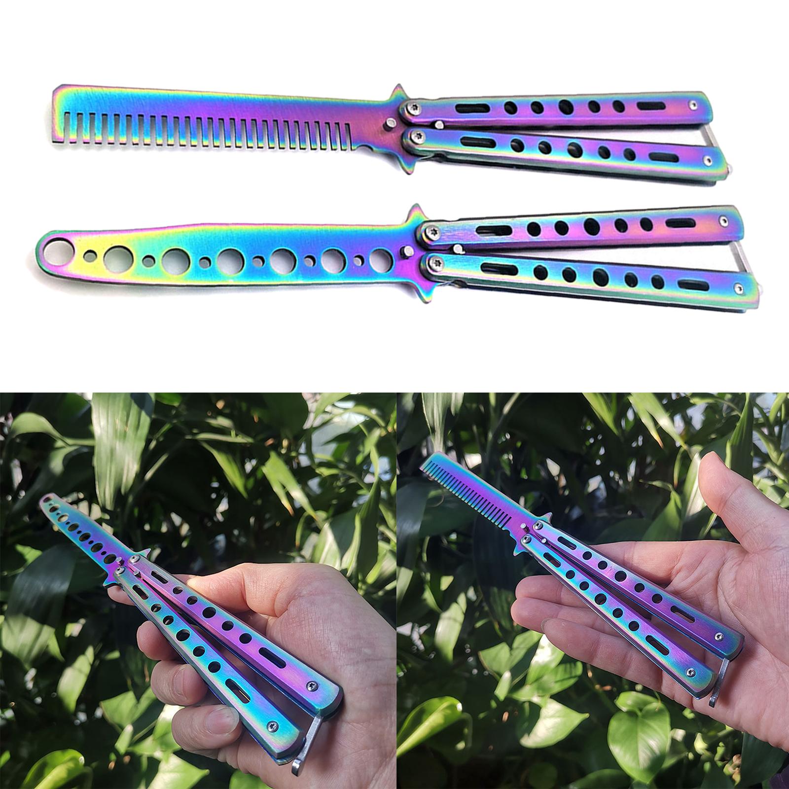 Butterfly Knife Trainer Stainless Steel Martial Arts Practice Swords Style A