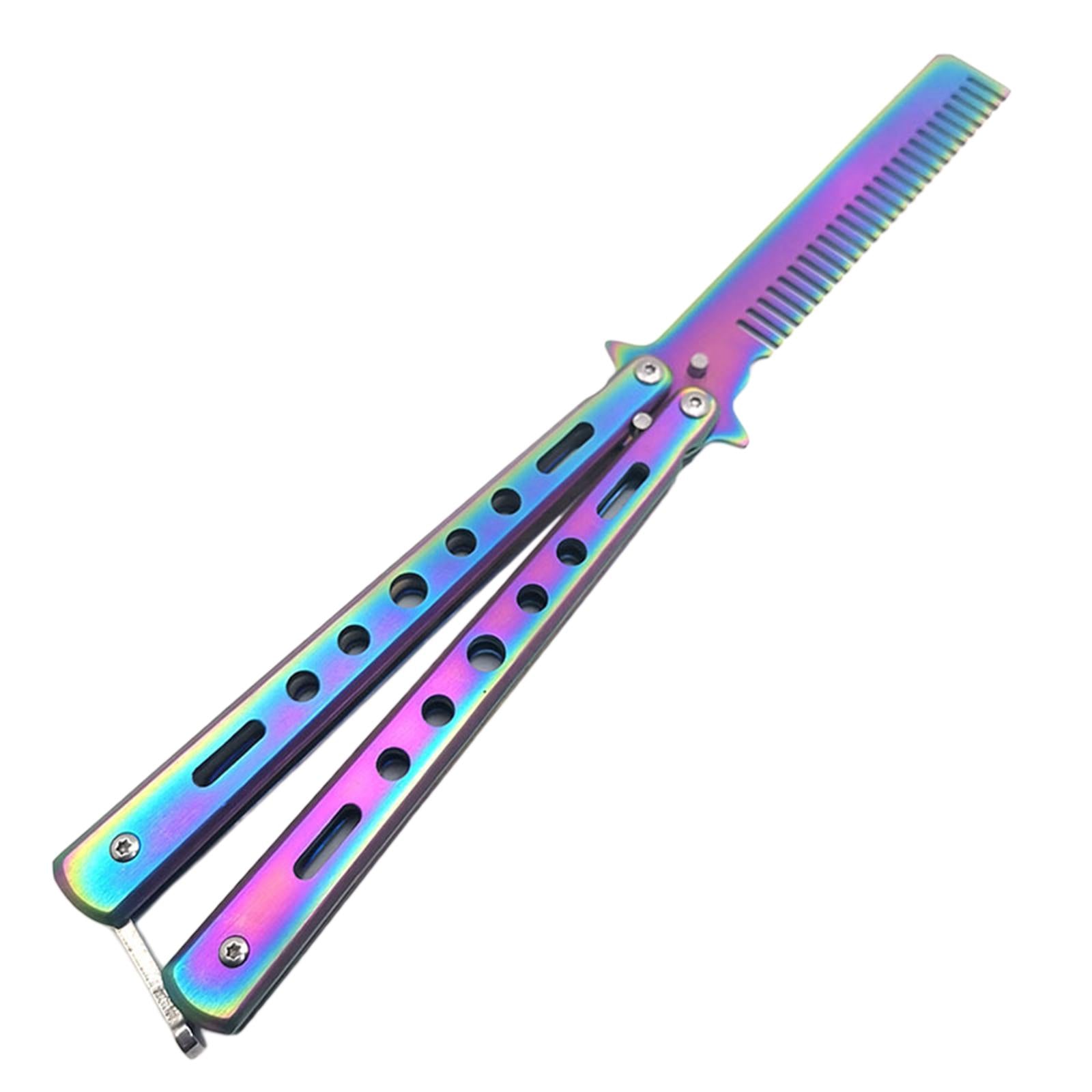 Butterfly Knife Trainer Stainless Steel Martial Arts Practice Swords Style B