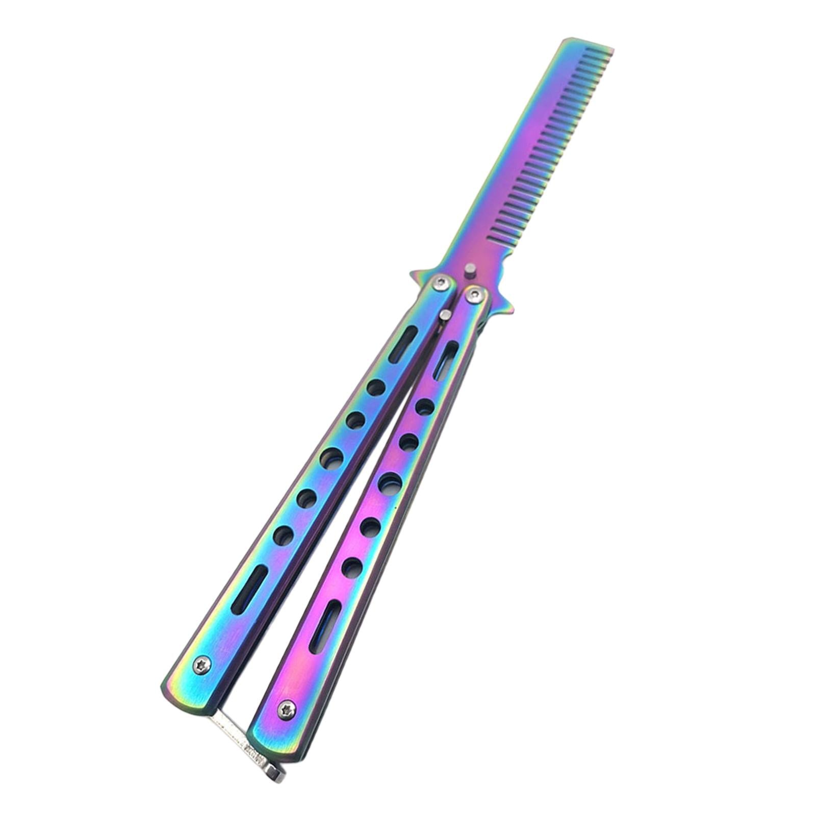 Butterfly Knife Trainer Stainless Steel Martial Arts Practice Swords Style B