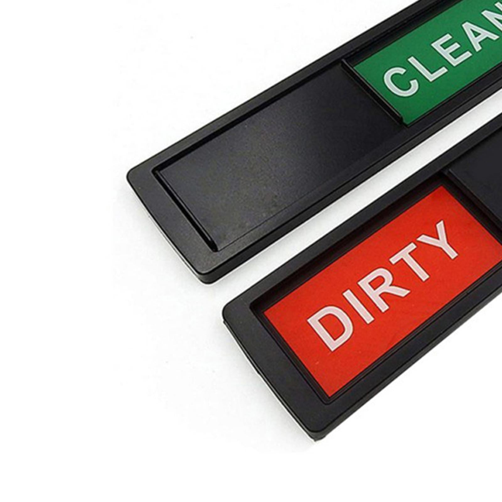Adhesive Office Door Slider Sign Indicator Clean Dirty – UNIQBUY