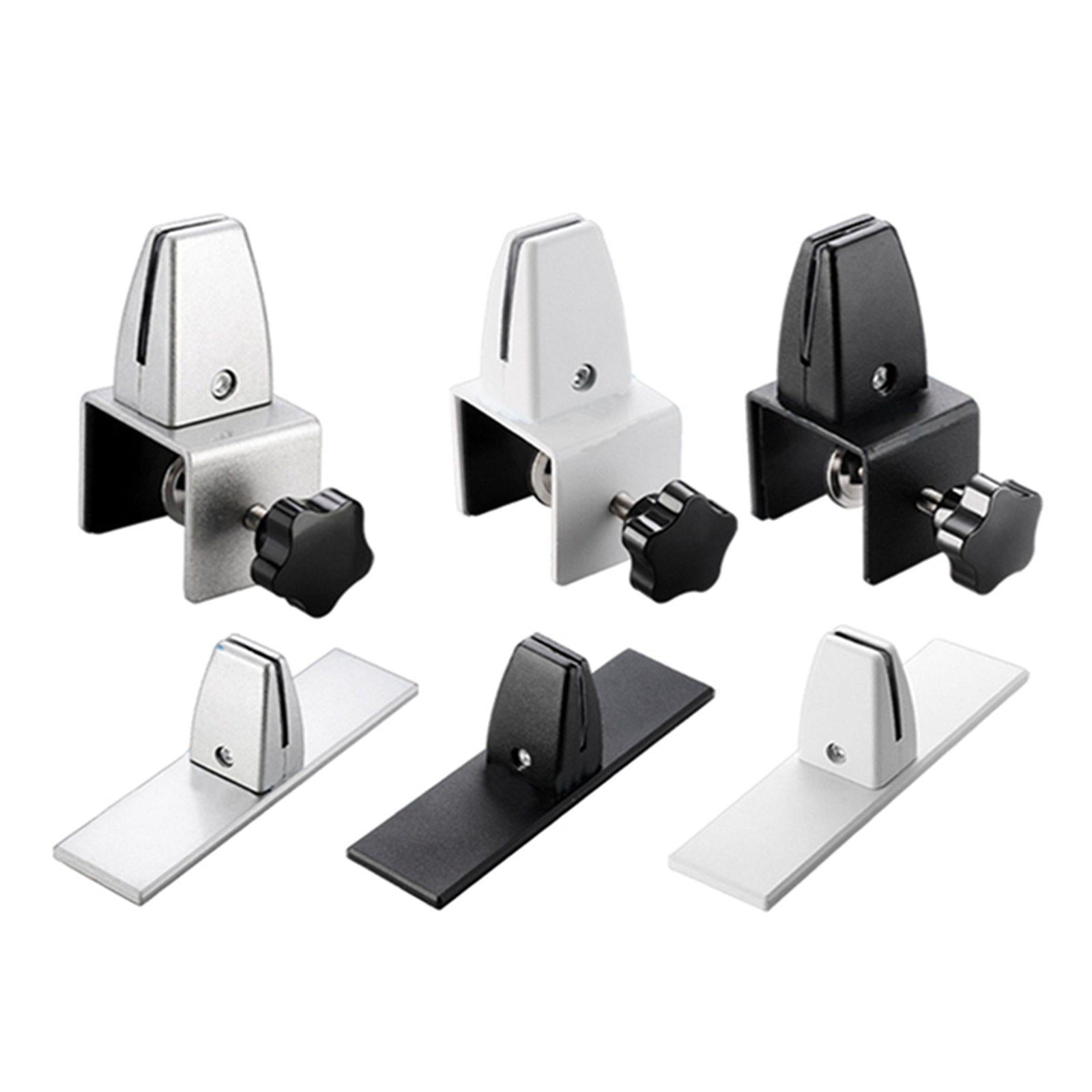 Office Desktop Partition Bracket Screen Clamp Clips No Drilling White