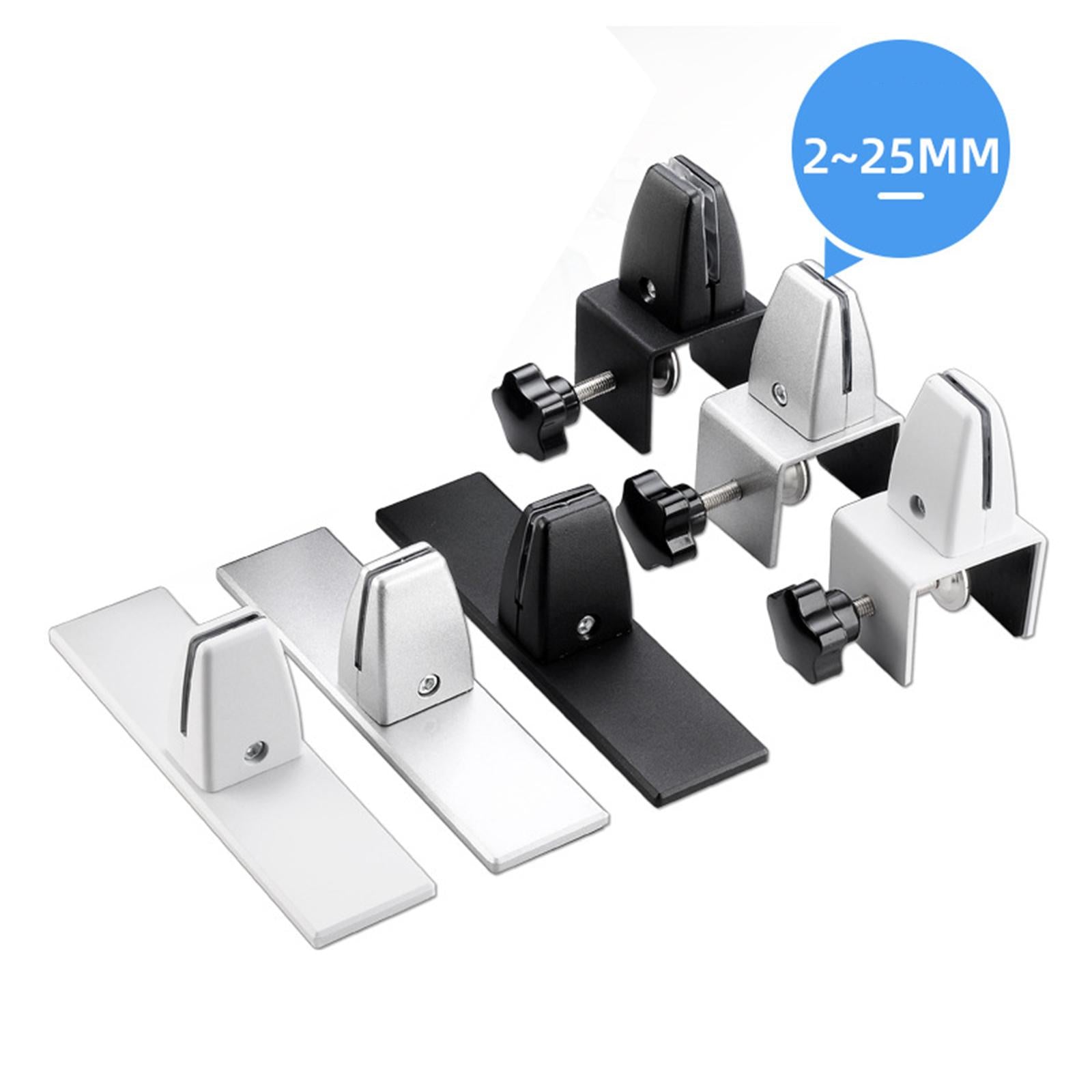Office Desktop Partition Bracket Screen Clamp Clips Manual Silver
