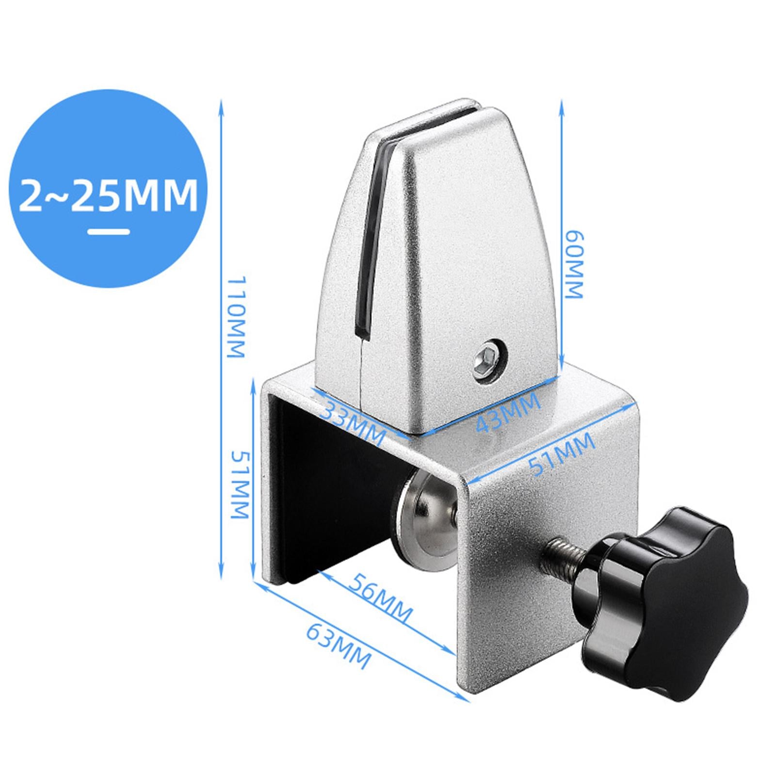 Office Desktop Partition Bracket Screen Clamp Clips Manual Silver